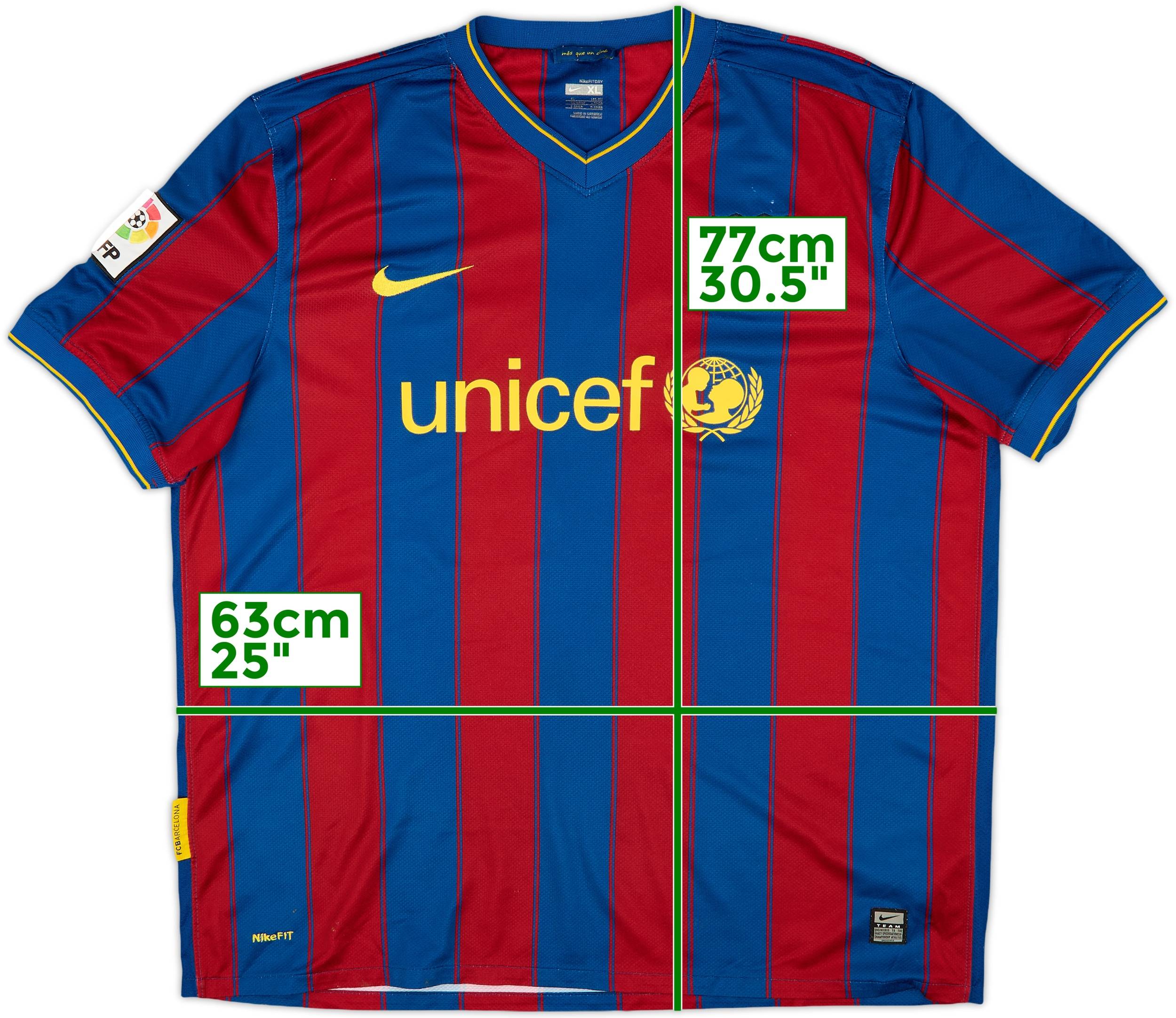 2009-10 Barcelona Home Shirt Puyol #5 - 5/10 - (XL)