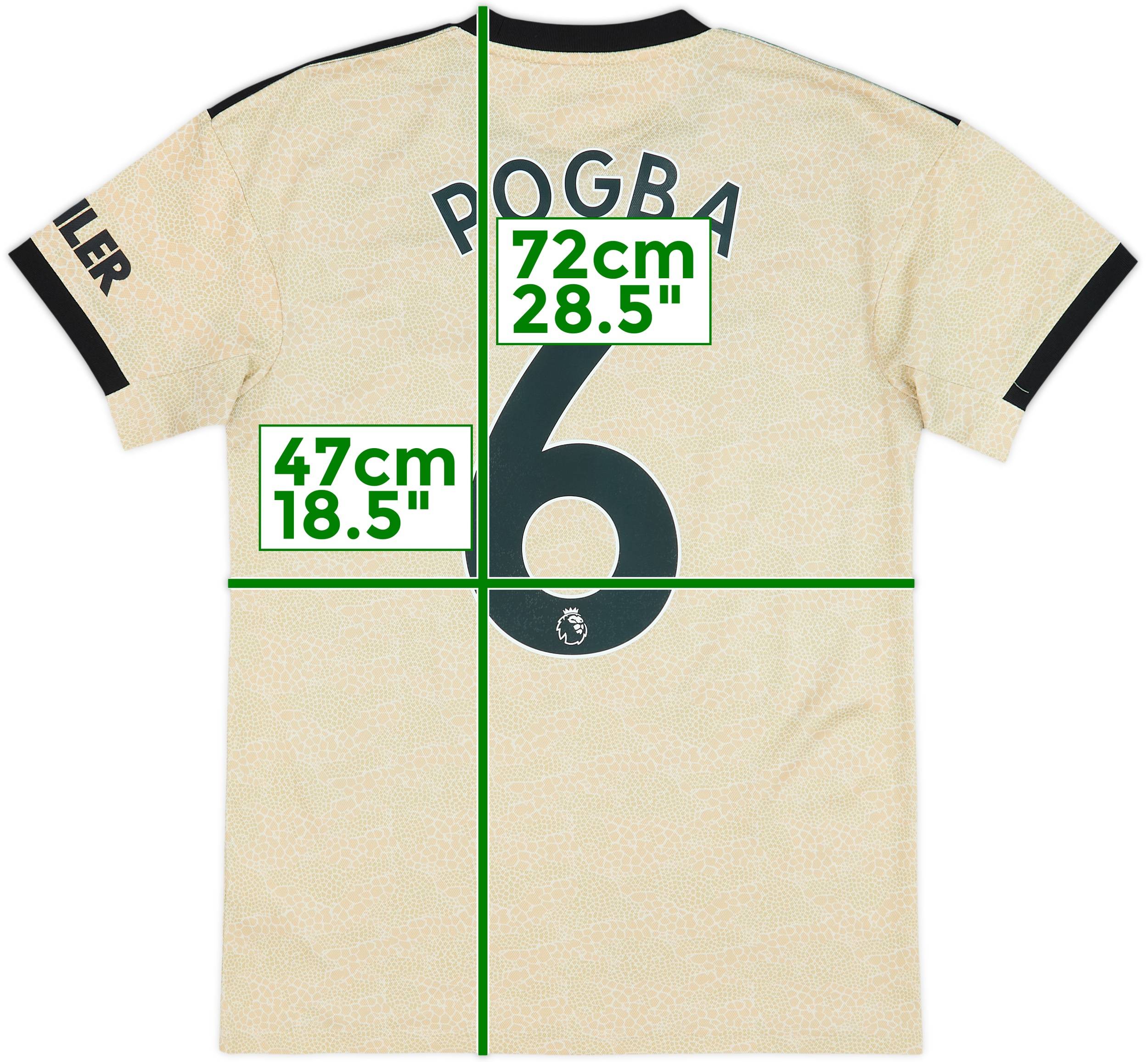 2019-20 Manchester United Away Shirt Pogba #6 - 8/10 - (S)