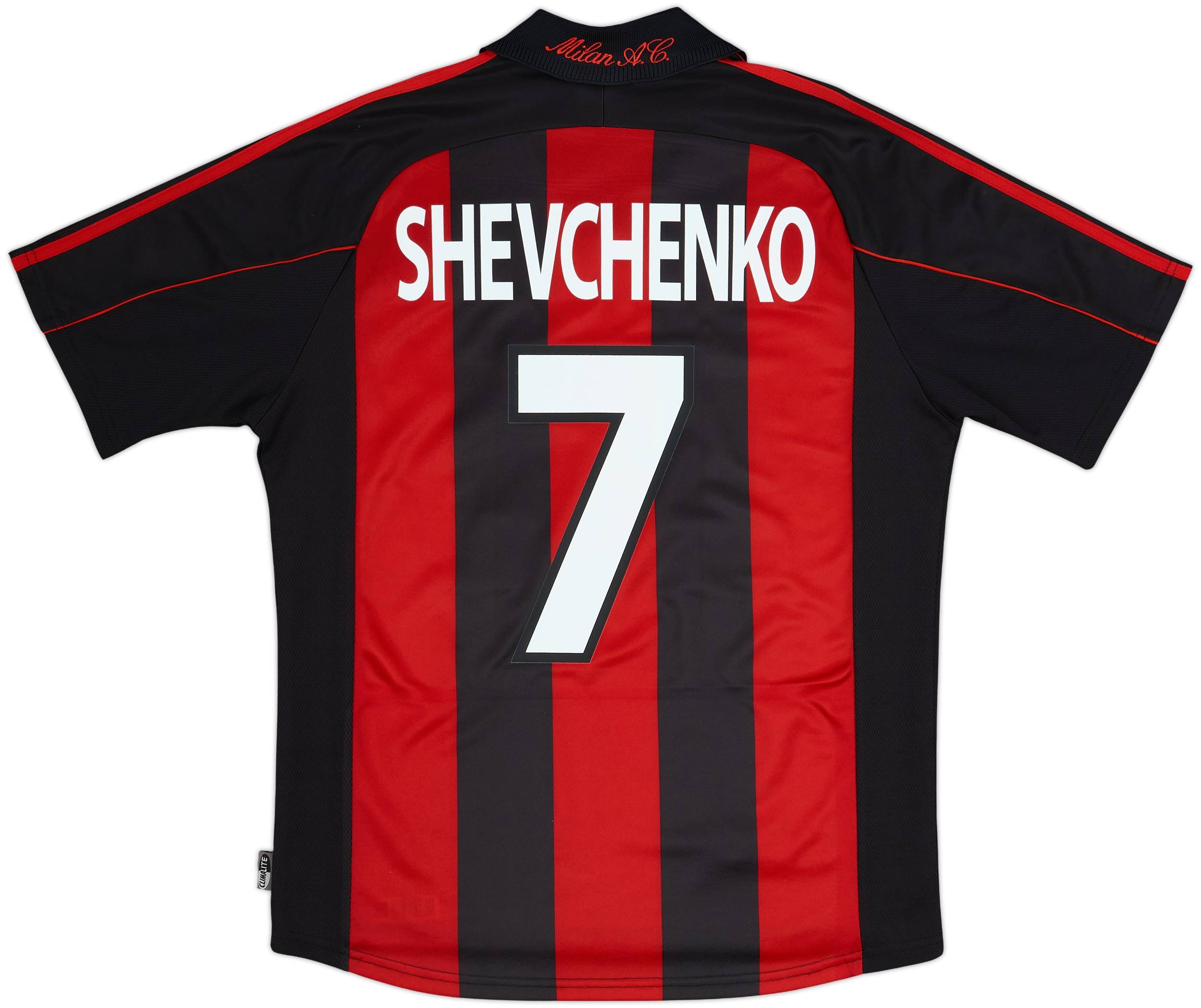 2000-02 AC Milan Home Shirt Shevchenko #7 - 9/10 - (M)