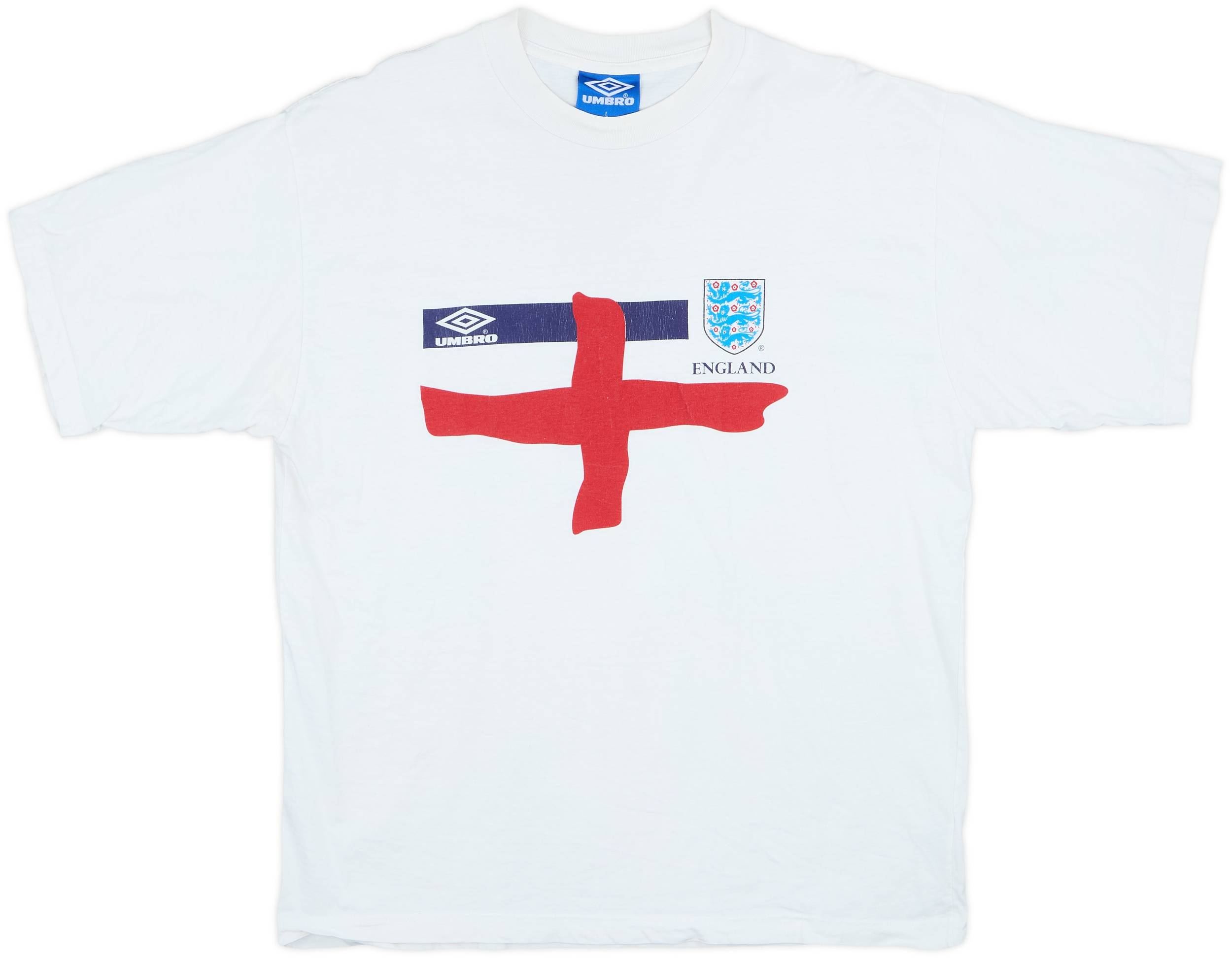 1998 England Umbro World Cup Cotton Tee - 8/10 - (L)