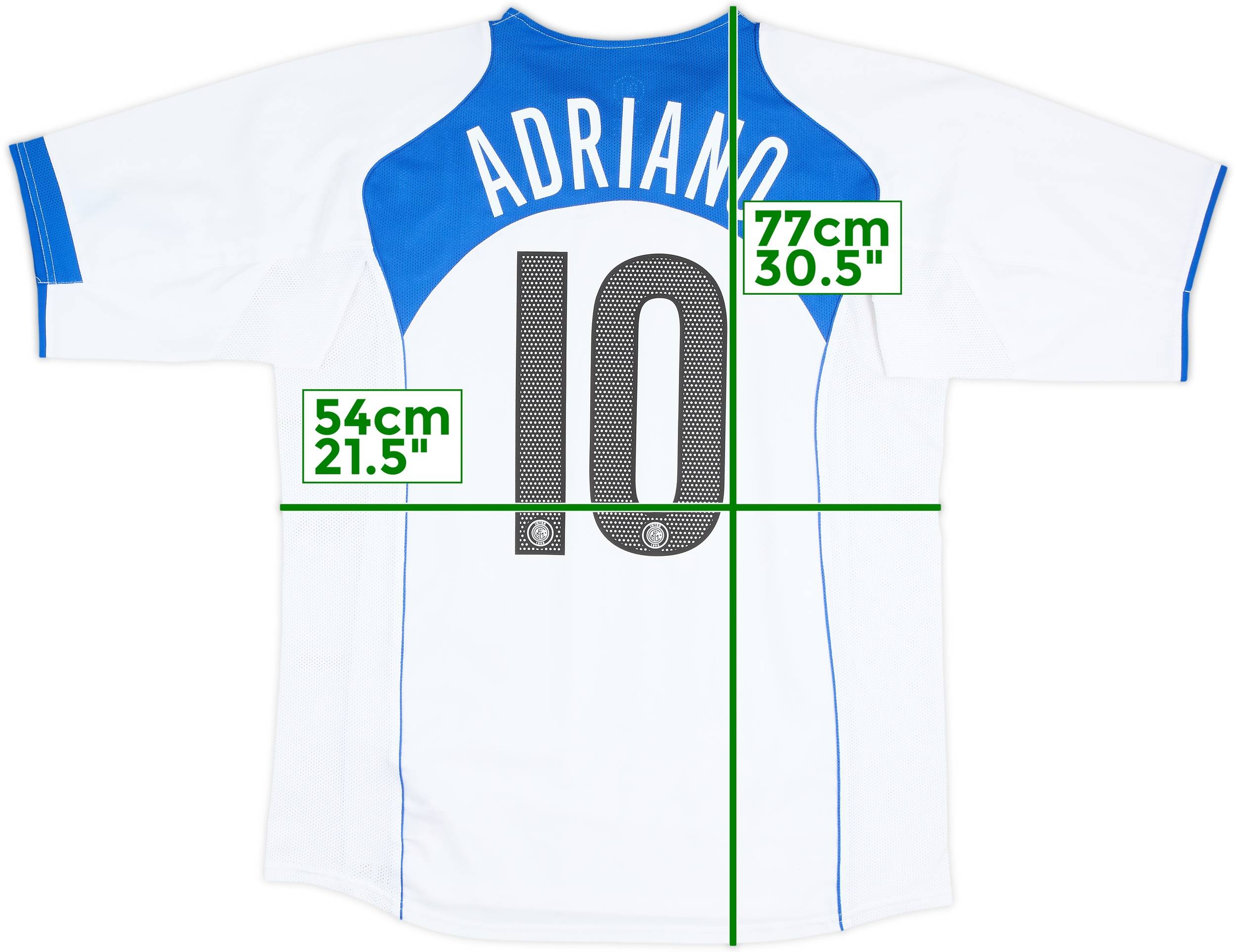 2004-05 Inter Milan Away Shirt Adriano #10 - 6/10 - (L)