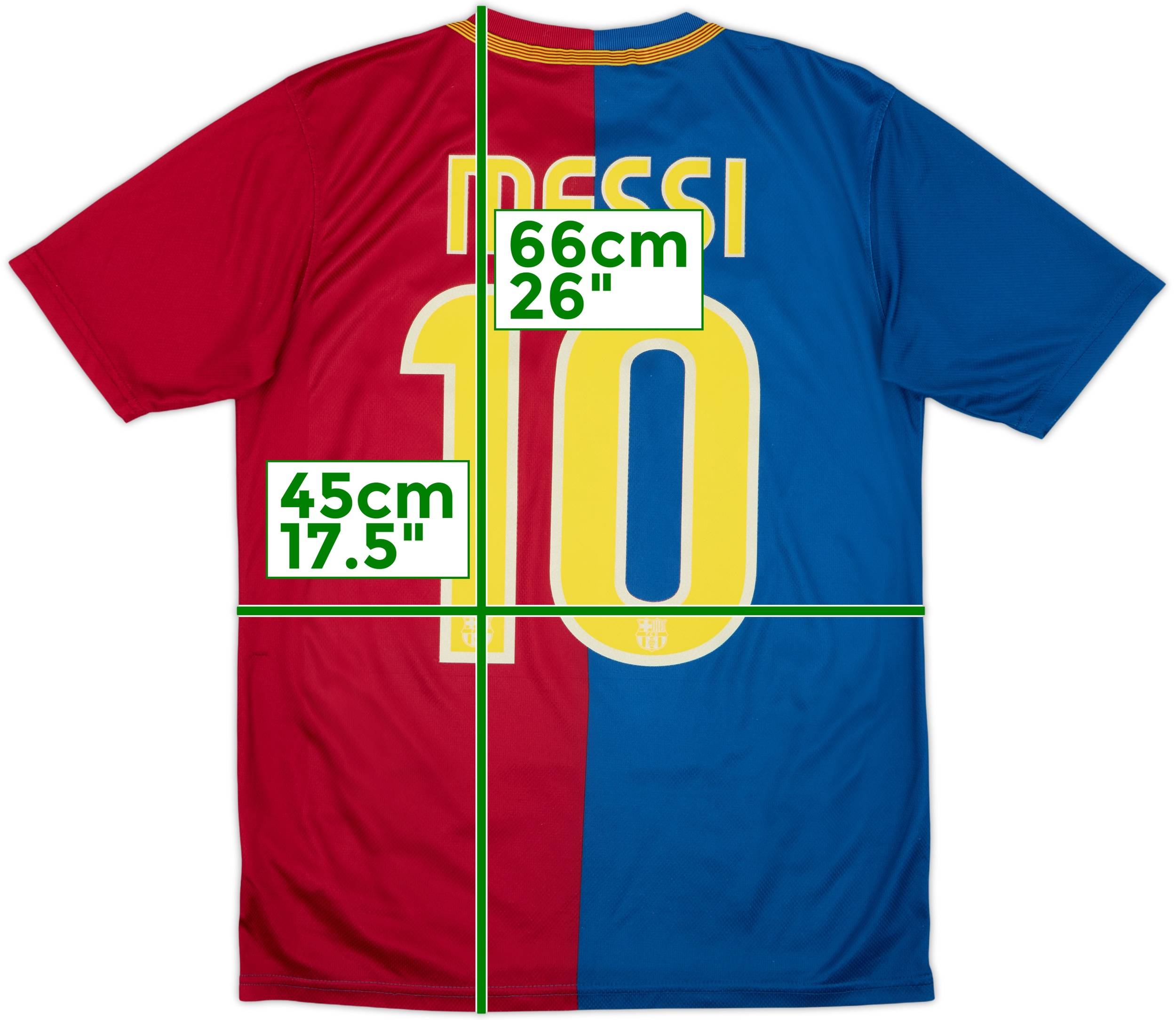 2008-09 Barcelona Home Shirt Messi #10 - 7/10 - (XL.Boys)