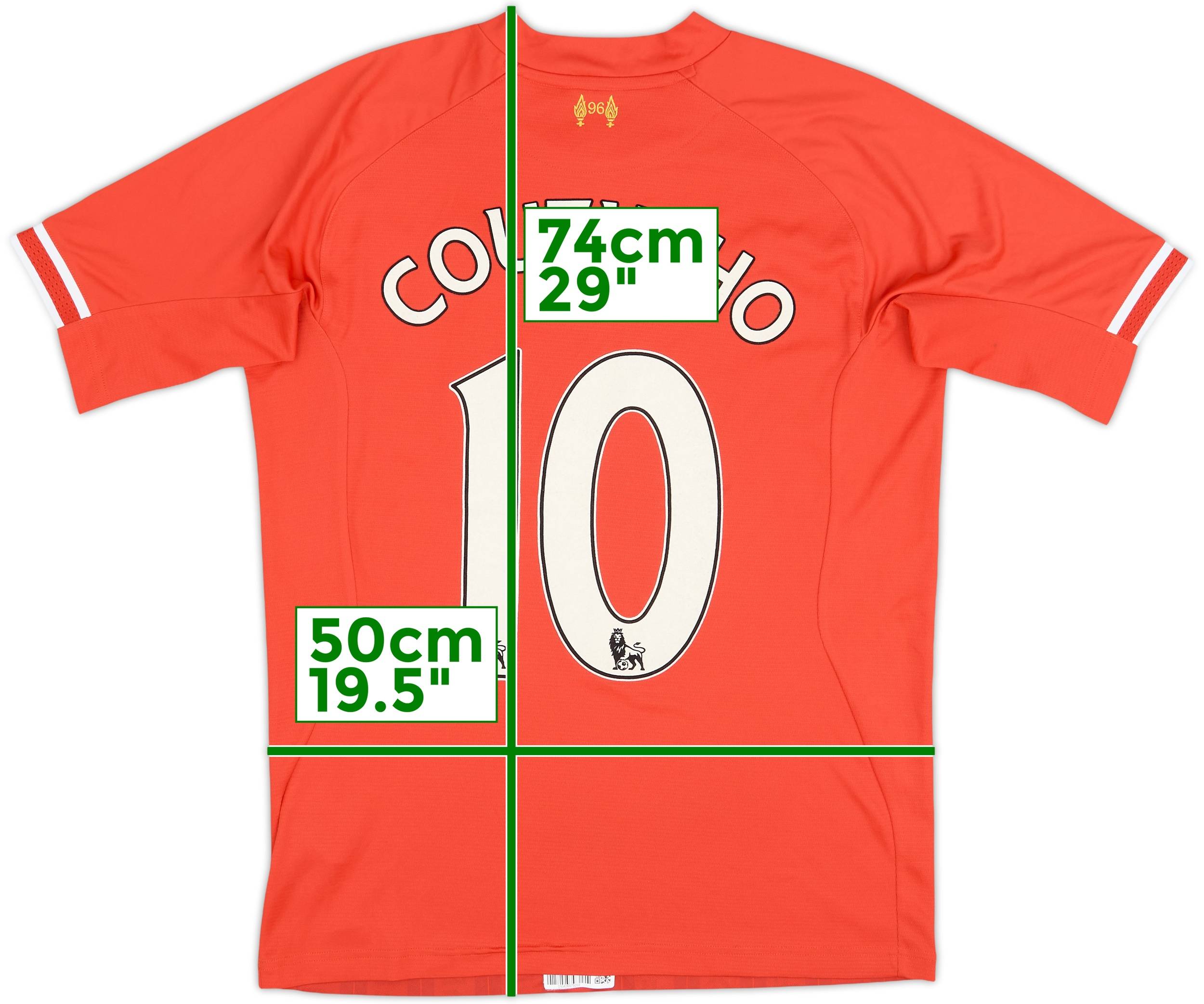2013-14 Liverpool Home Shirt Coutinho #10 - 6/10 - (M)