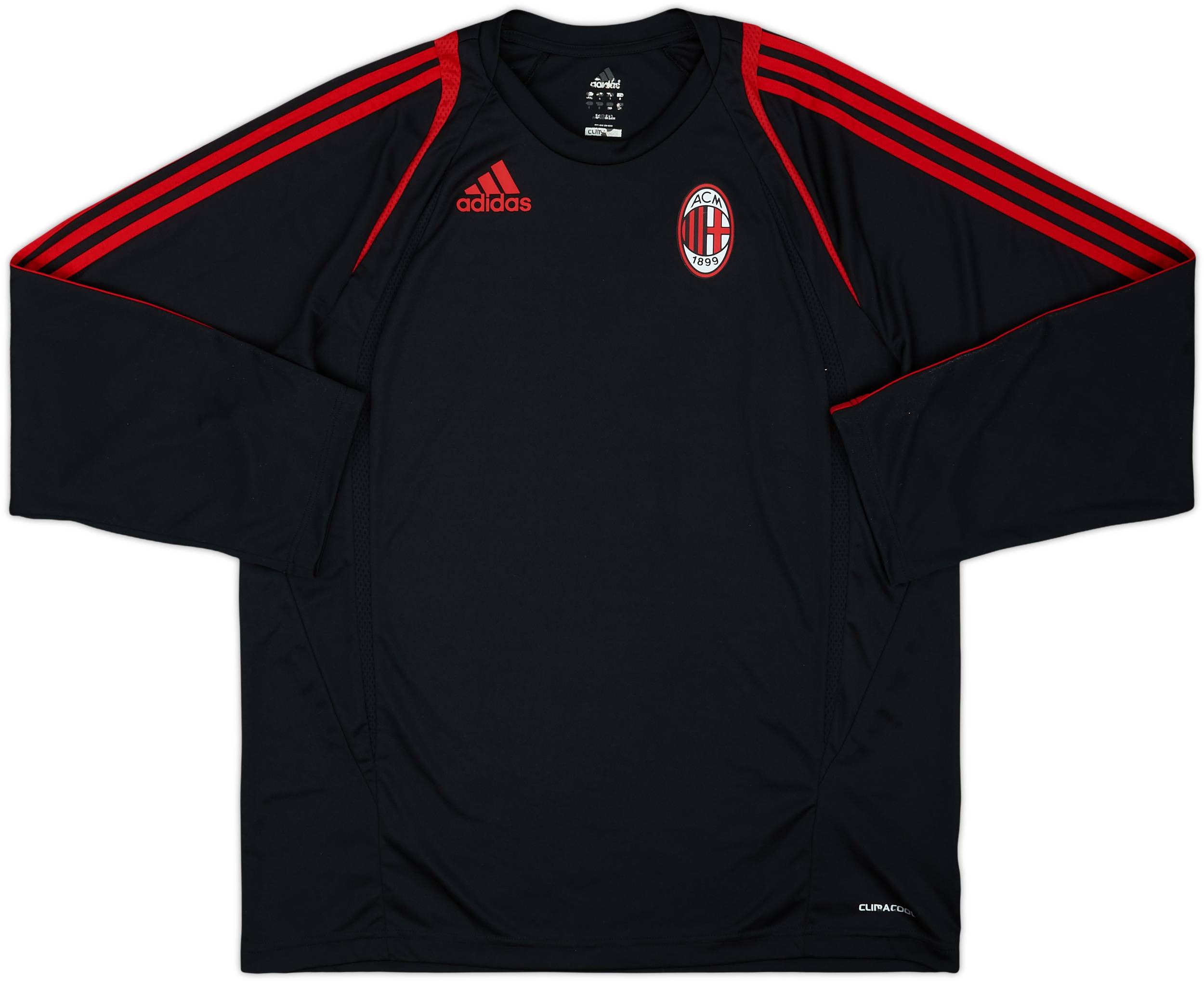 2009-10 AC Milan adidas Training L/S Shirt - 8/10 - (L)