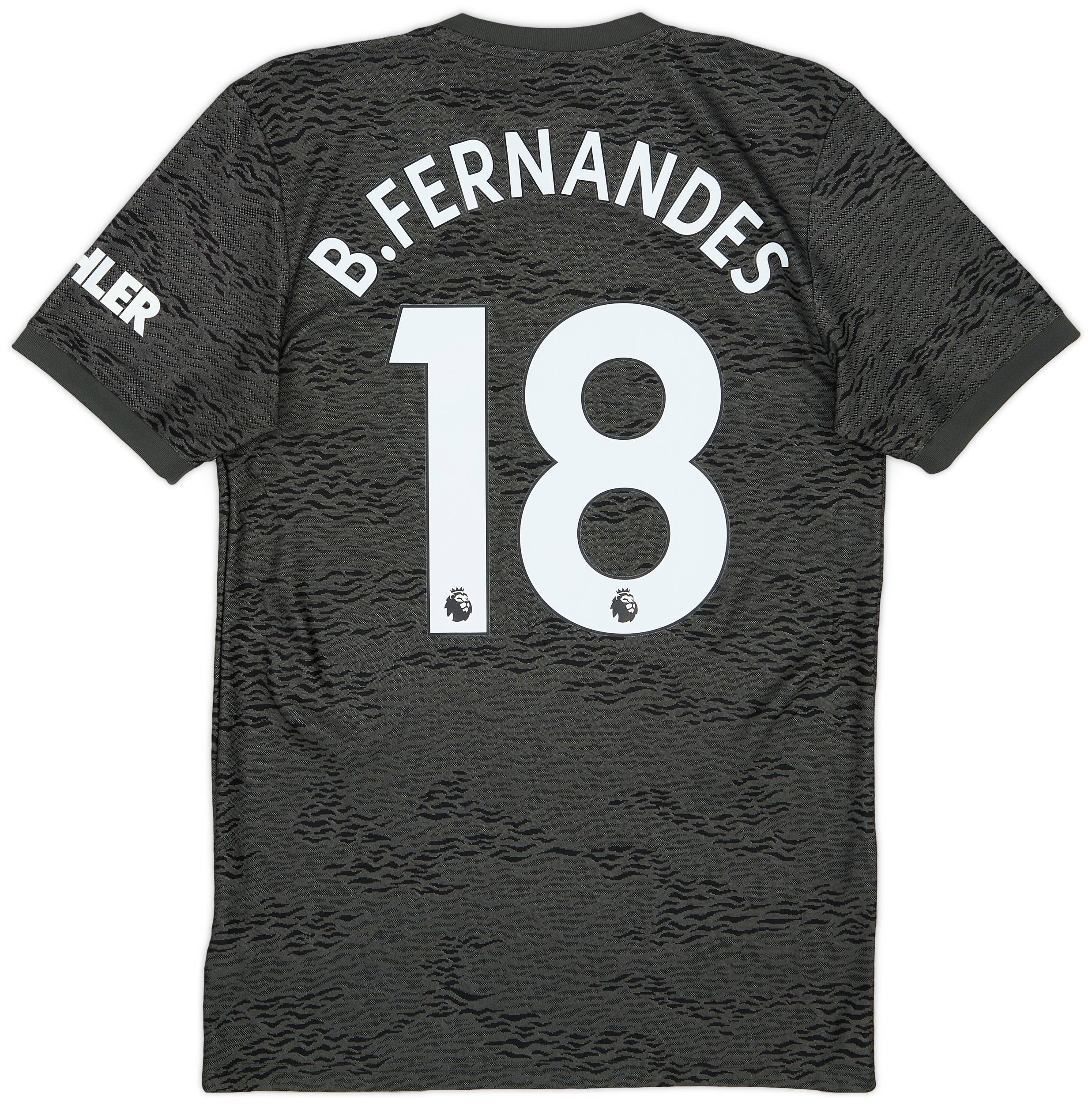 2020-21 Manchester United Away Shirt B.Fernandes #18 - 10/10 - (S)