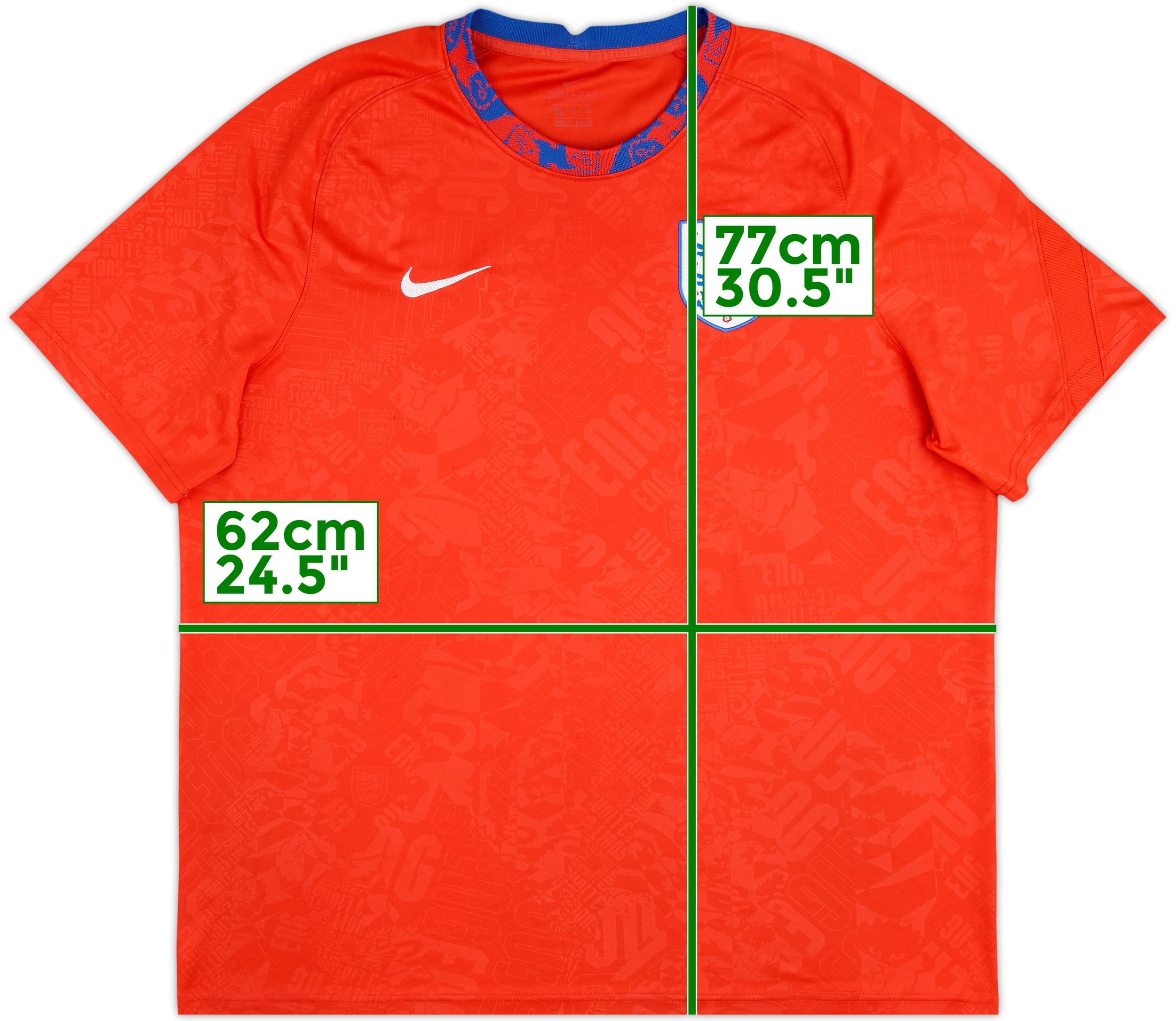 2020-21 England Nike Training Shirt - 7/10 - (XXL)