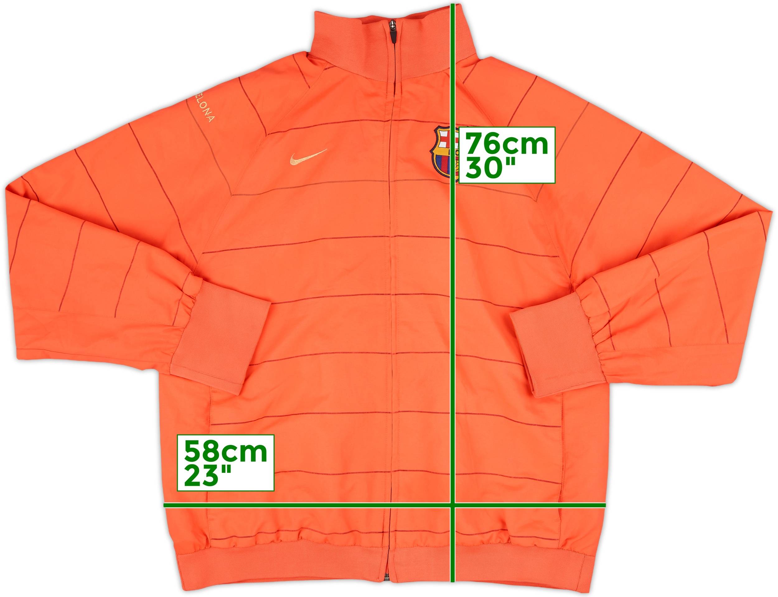 2008-09 Barcelona Nike Track Jacket - 8/10 - (XL)