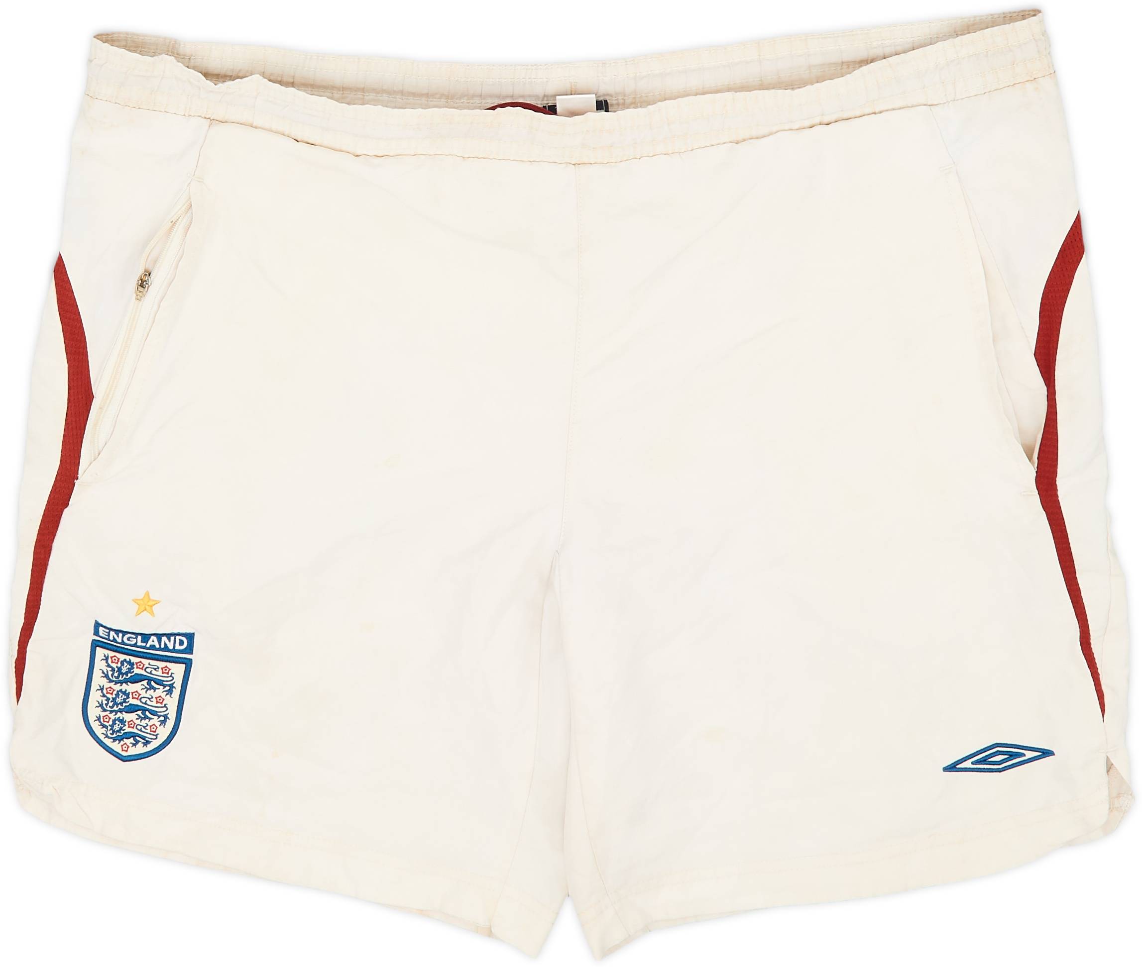 2007-09 England Umbro Training Shorts - 4/10 - (M)