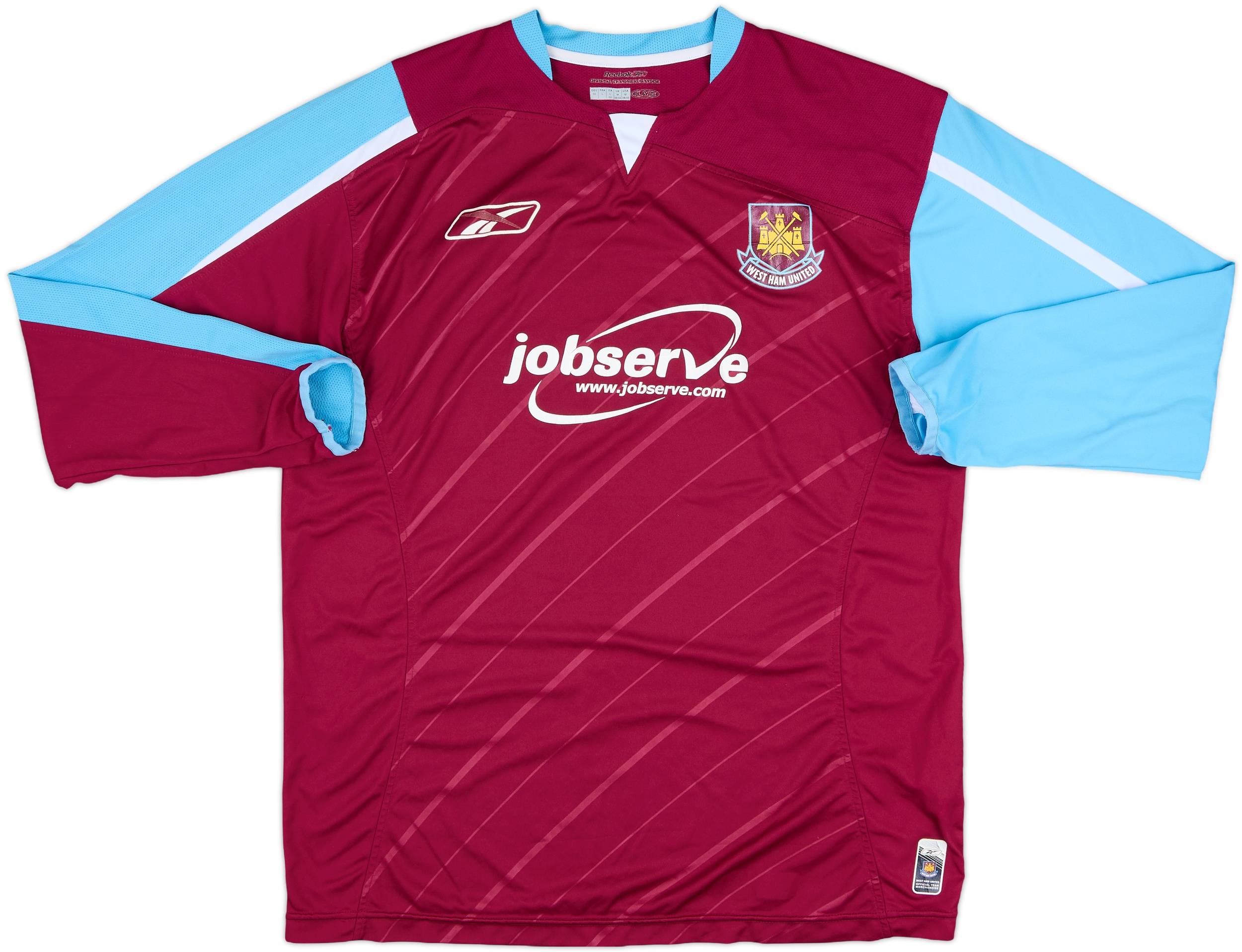 2005-07 West Ham Home L/S Shirt - 5/10 - (M)