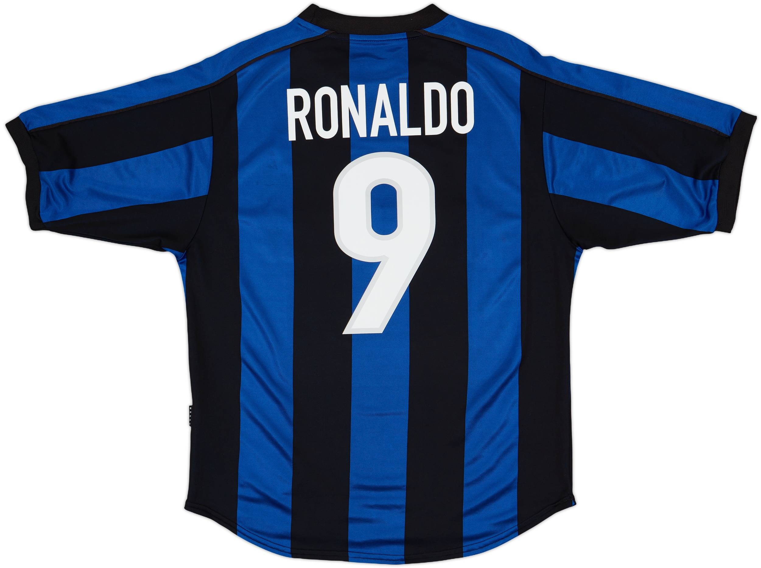 1999-00 Inter Milan Home Shirt Ronaldo #9 - 8/10 - (M)