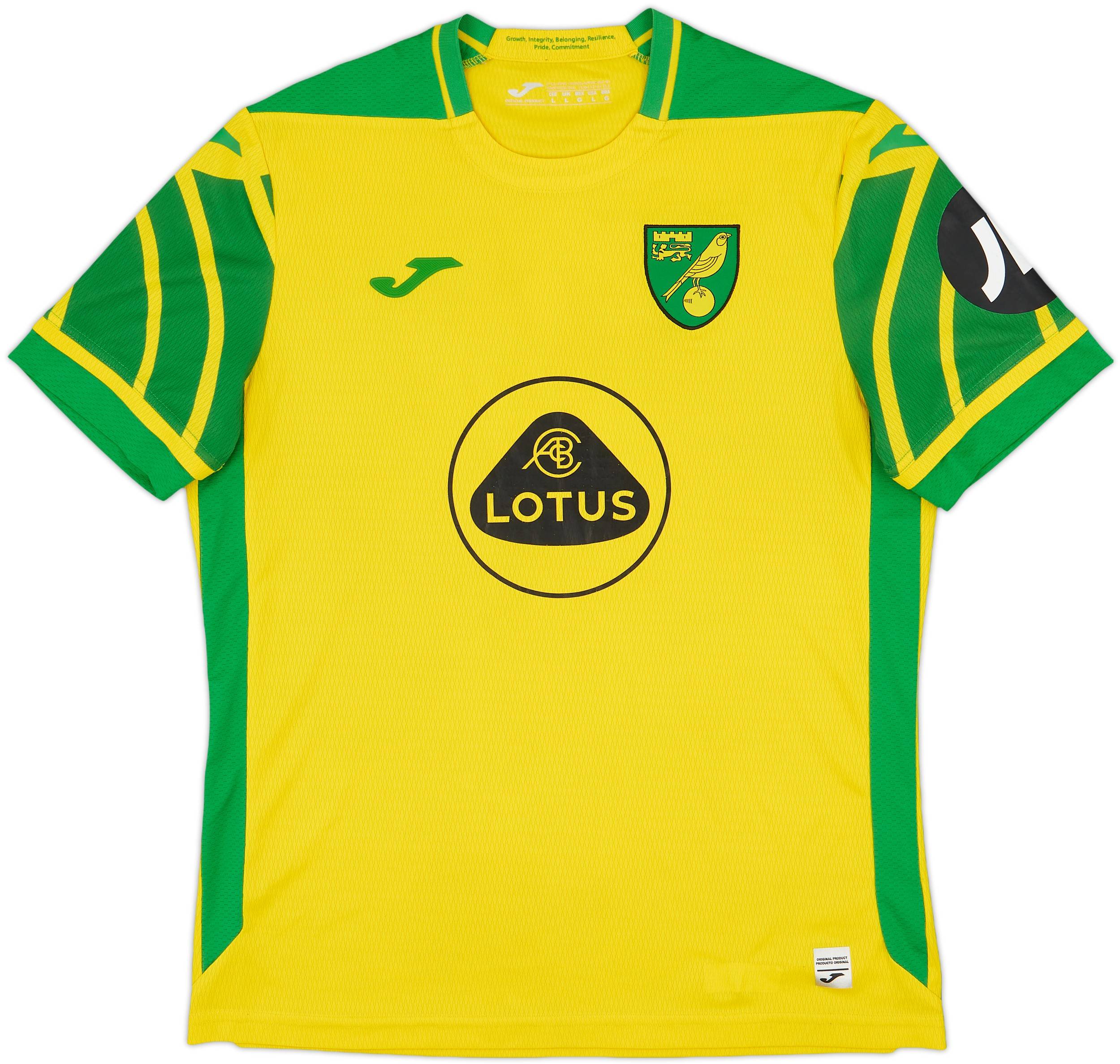 2021-22 Norwich Home Shirt - 7/10 - (L)