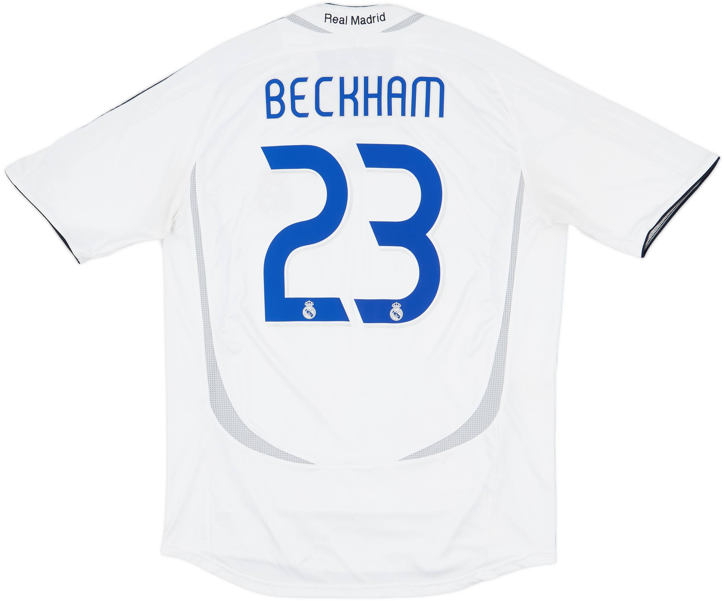 2006-07 Real Madrid Home Shirt Beckham #23 - 7/10 - (L)