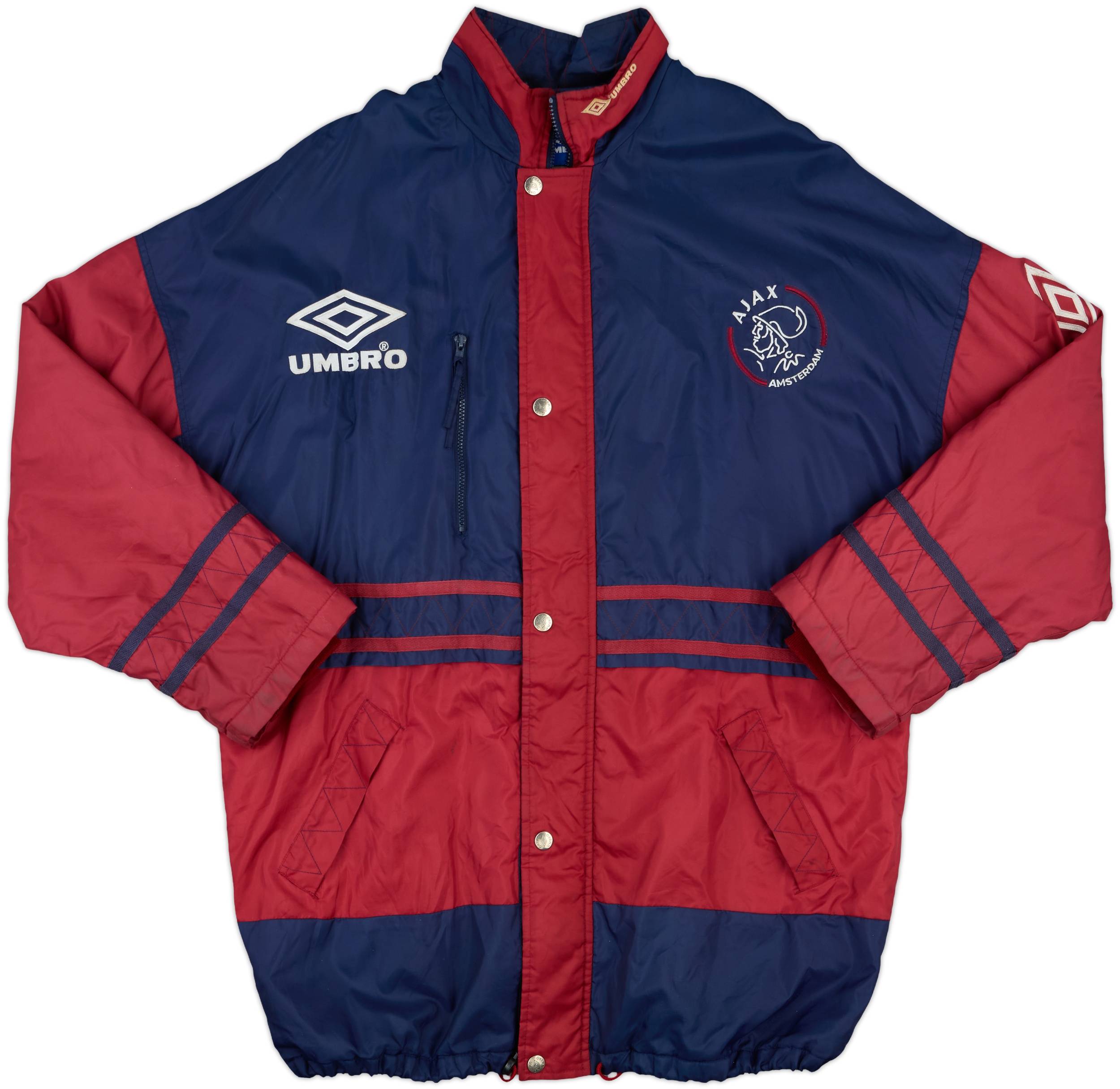 1993-94 Ajax Umbro Padded Bench Coat - 5/10 - (XXL)