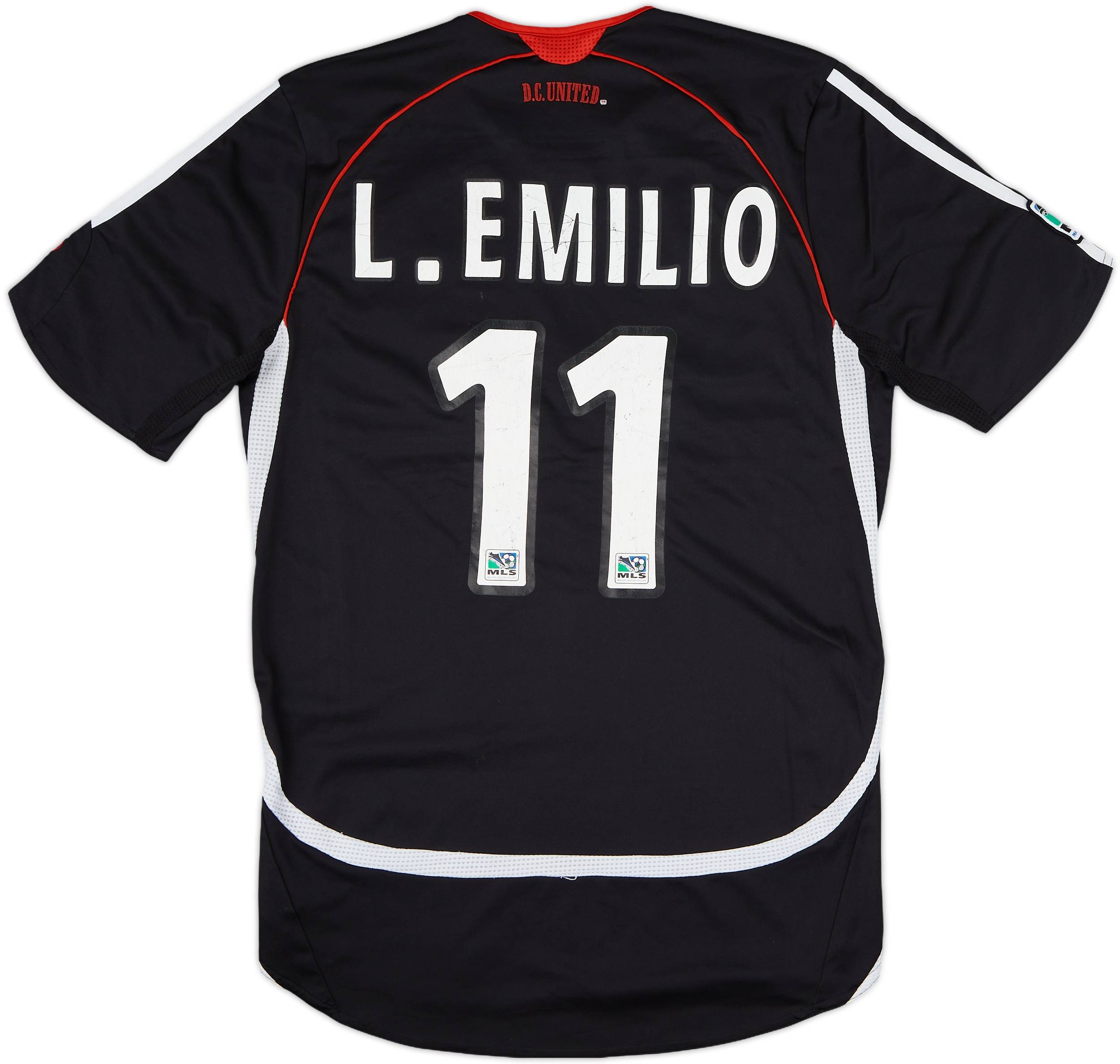 2006-08 DC United Authentic Home Shirt L. Emilio #11 - 7/10 - (S)