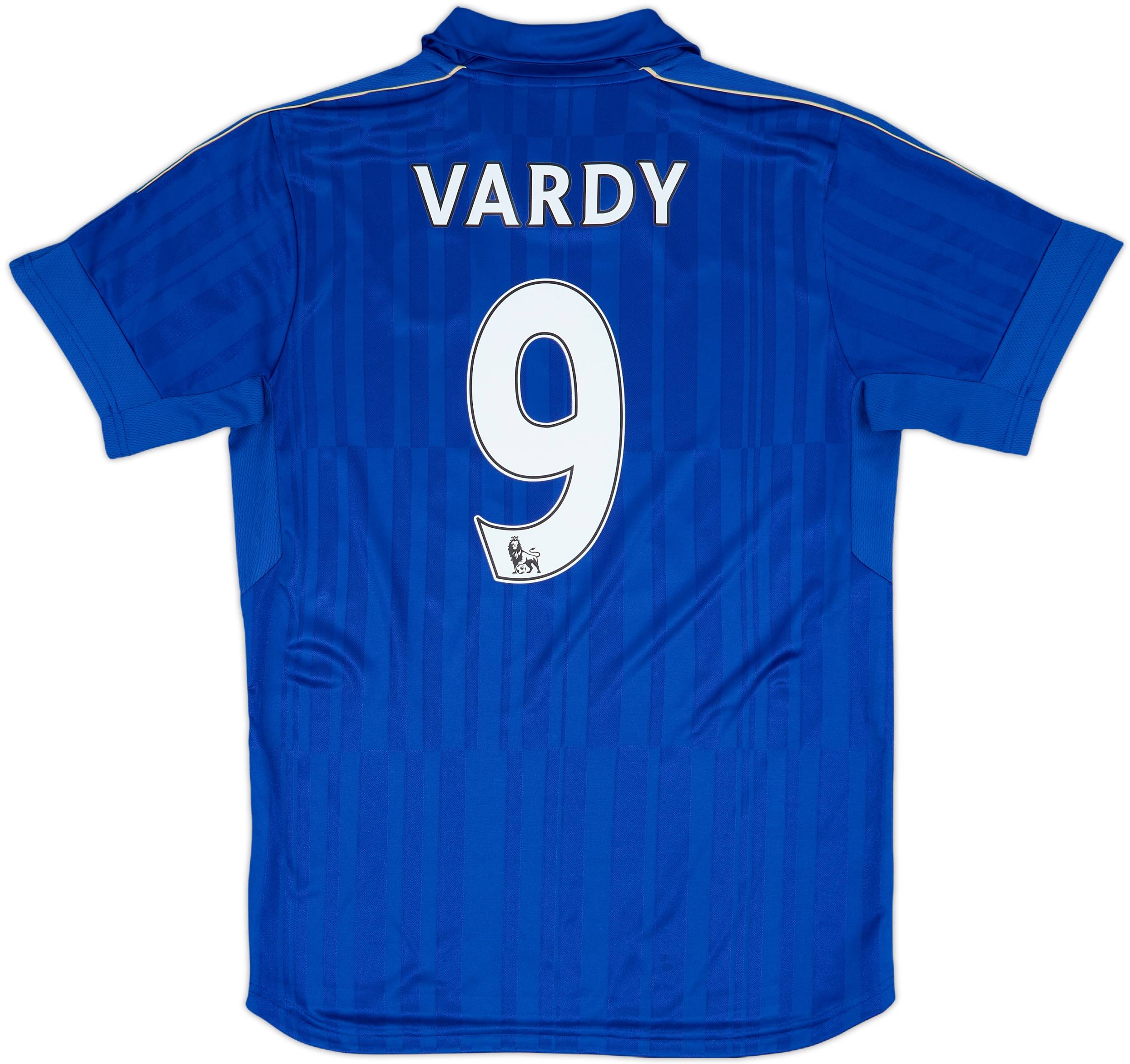 2016-17 Leicester Home Shirt Vardy #9 - 8/10 - (M)
