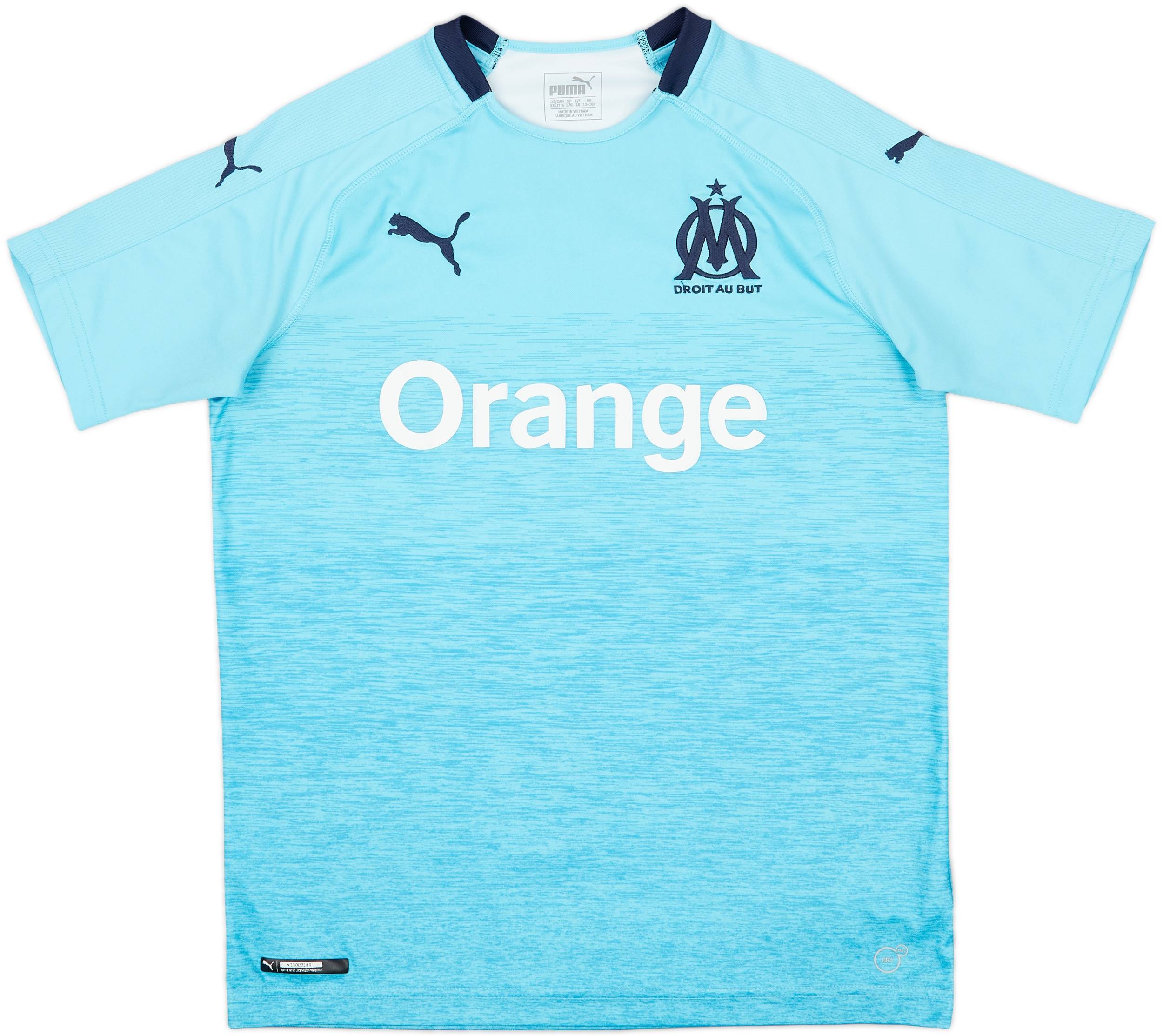 2018-19 Olympique Marseille Third Shirt - 9/10 - (XL.Boys)