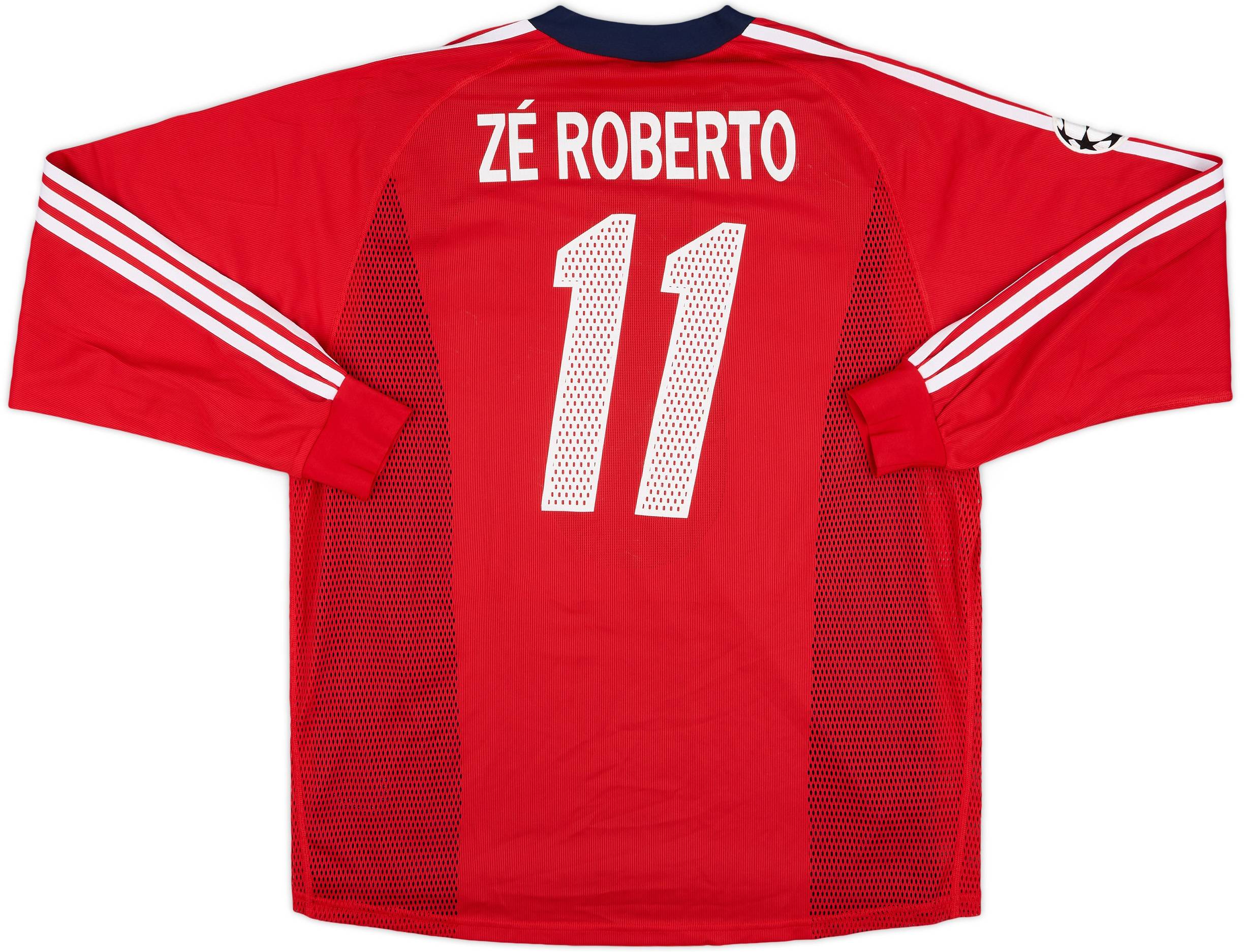 2003-04 Bayern Munich Match Issue Champions League L/S Shirt Ze