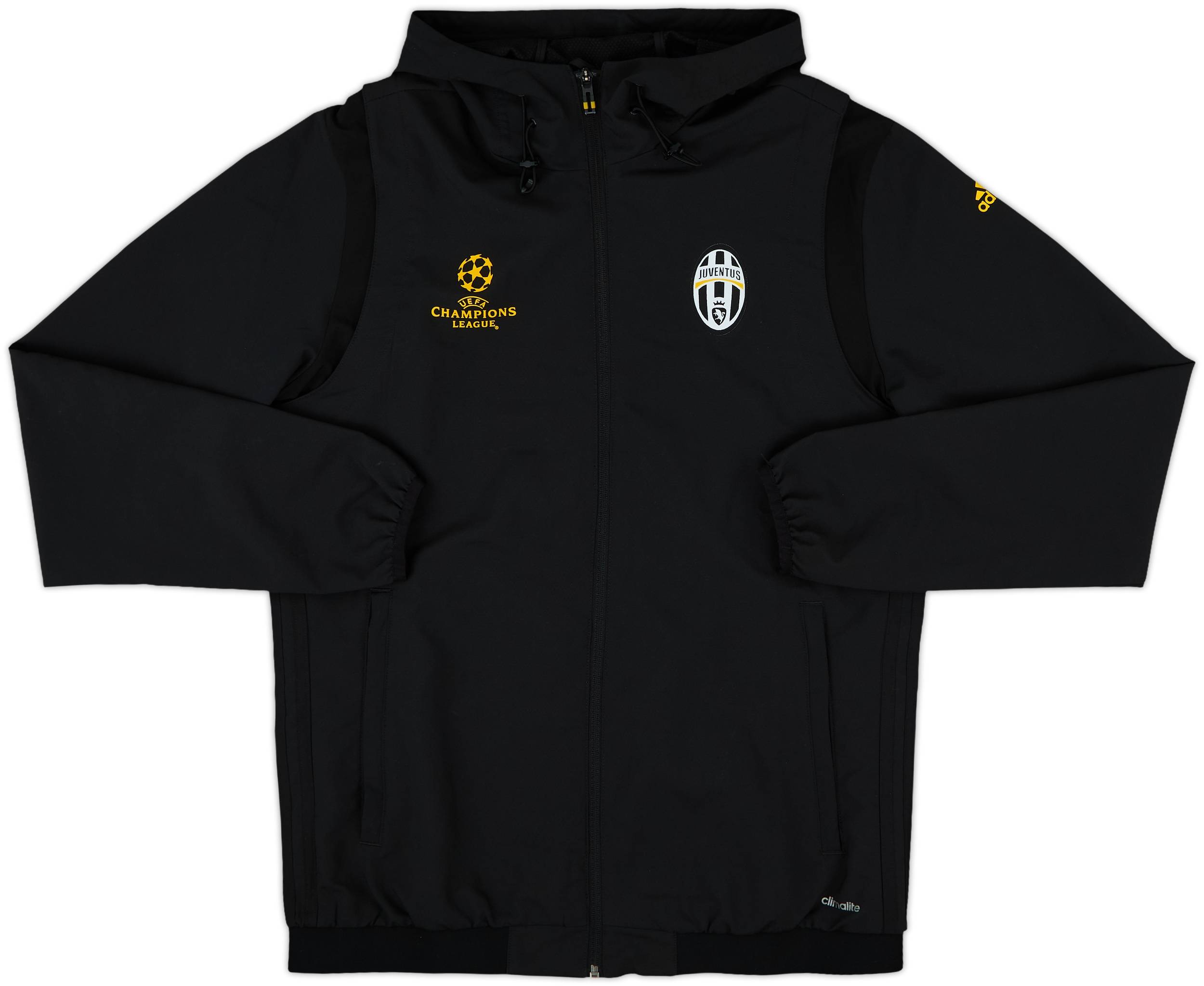 adidas Juventus ジャケット adidas Juventus 25/26 Competition Vis Tech Jacket - Black/Bliss