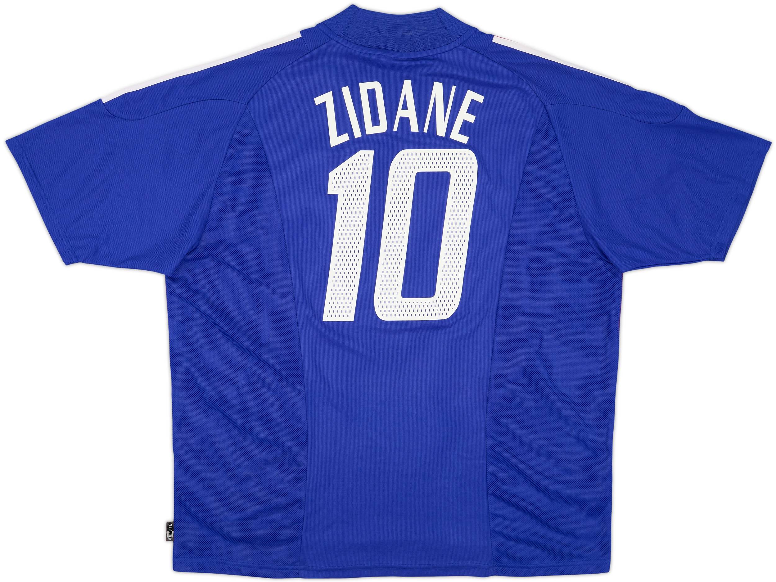 2002-04 France Home Shirt Zidane #10 - 8/10 - (XXL)