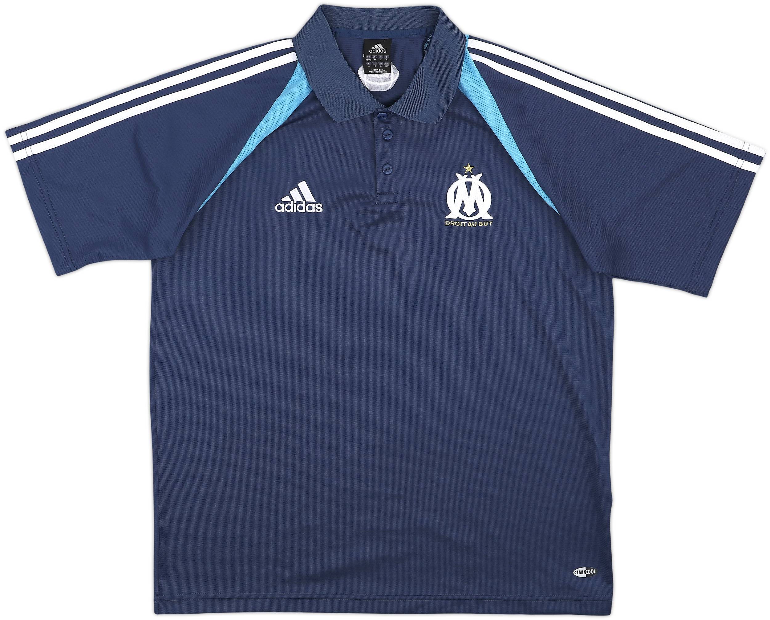 2004-05 Olympique Marseille adidas Polo Shirt - 9/10 - (M/L)