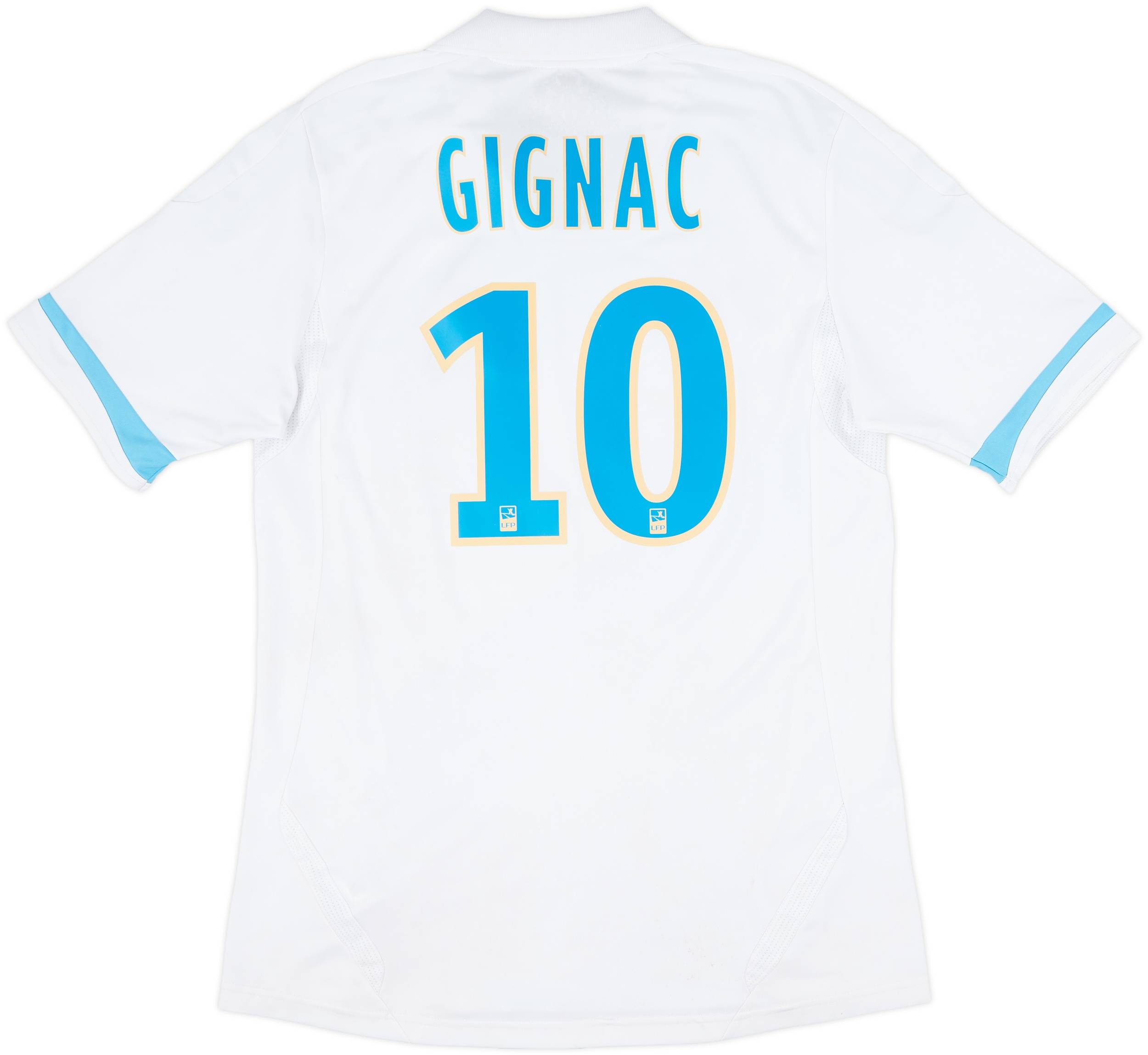 2011-12 Olympique Marseille Home Shirt Gignac #10 - 7/10 - (M)