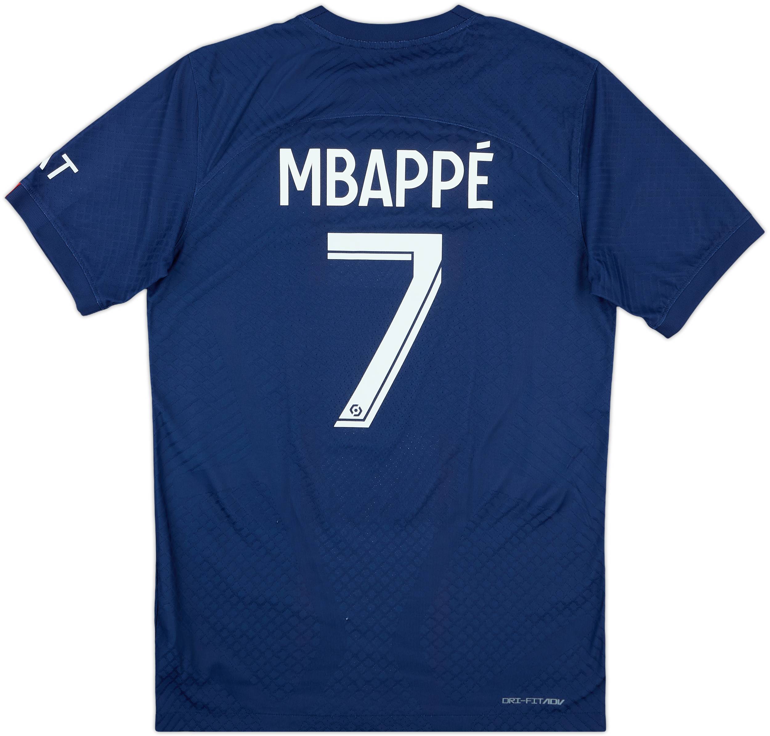 2022-23 Paris Saint-Germain Authentic Home Shirt Mbappe #7 - 10/10 - (S)