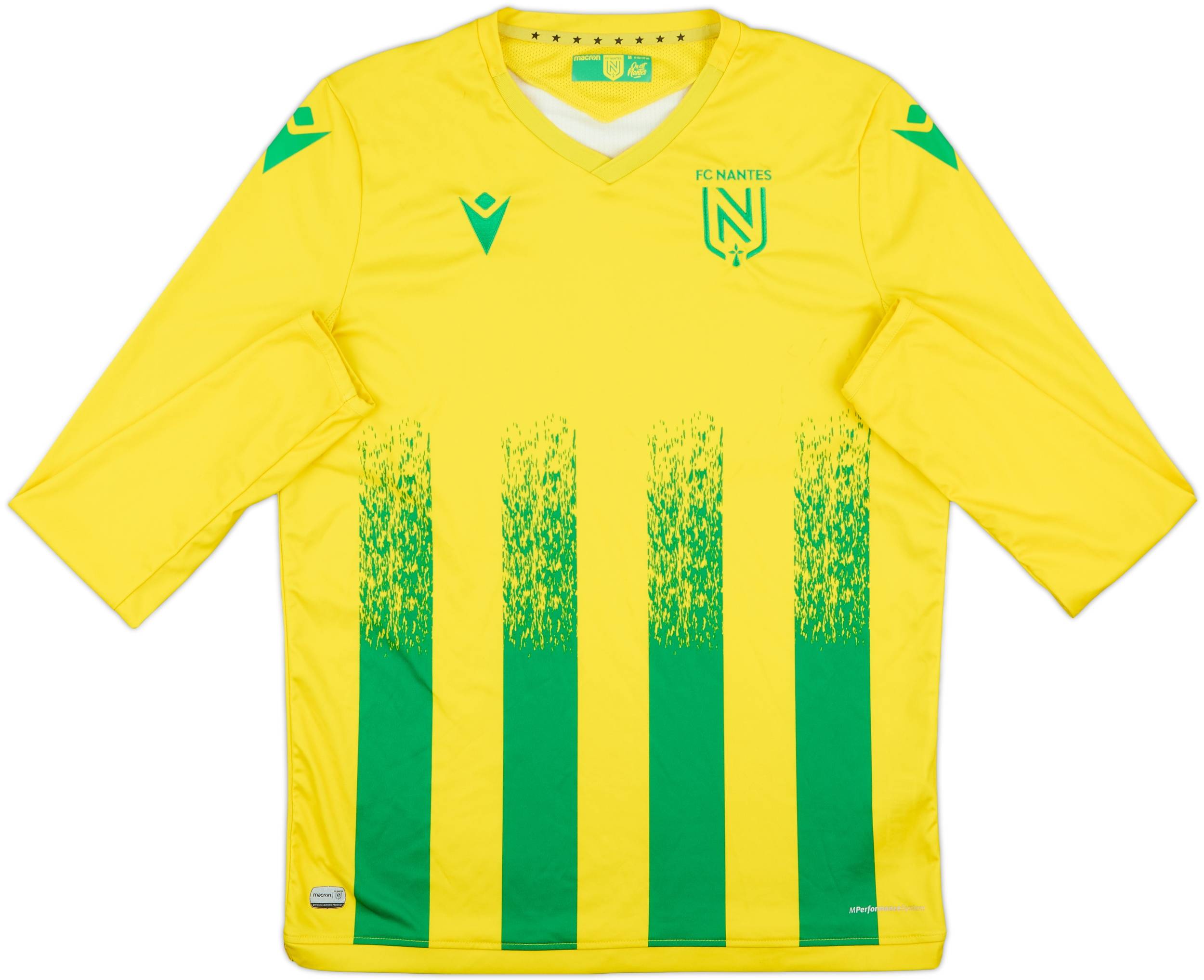 2020-21 Nantes Home L/S Shirt - 7/10 - (M)