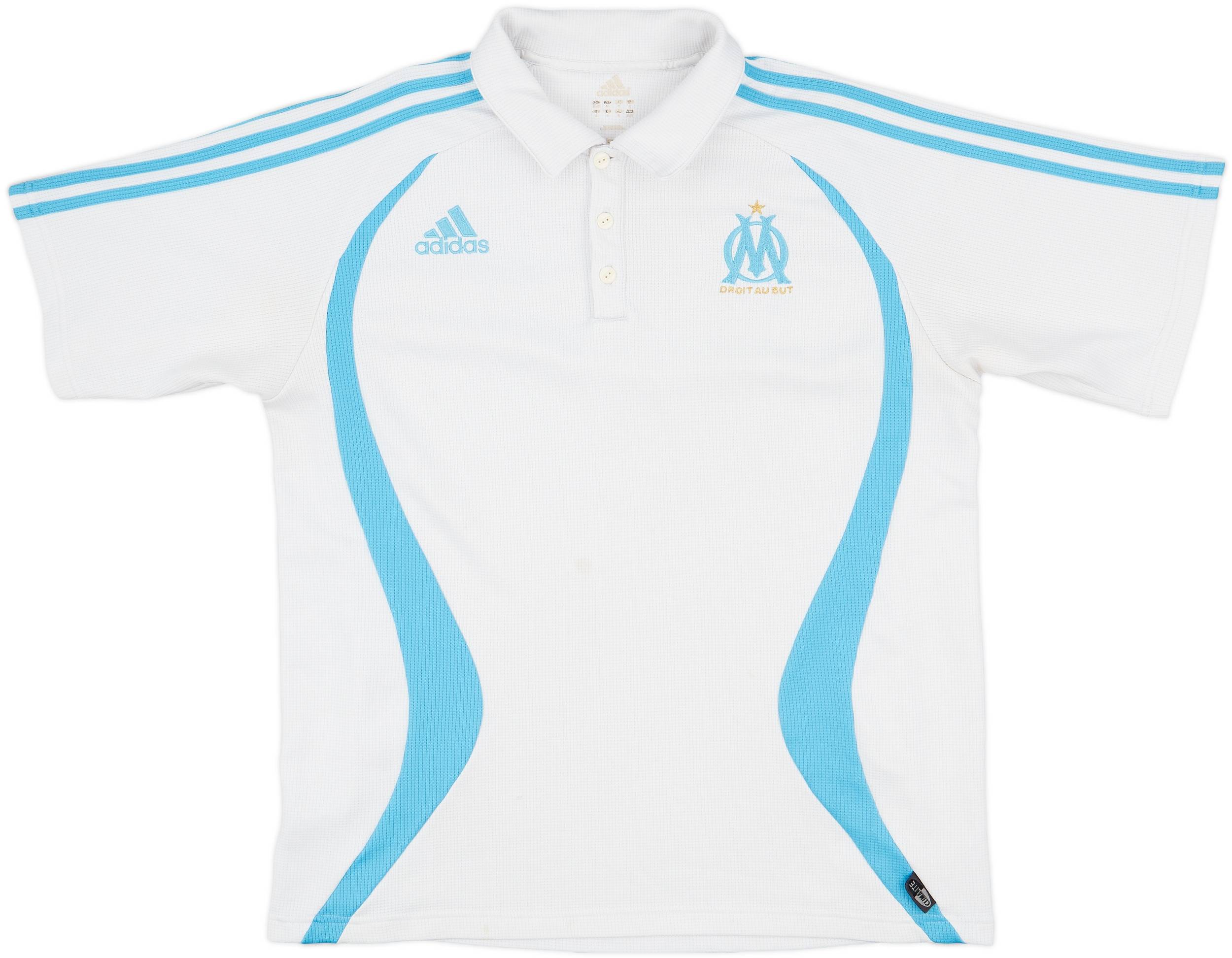 2006-07 Olympique Marseille adidas Polo Shirt - 5/10 - (M/L)