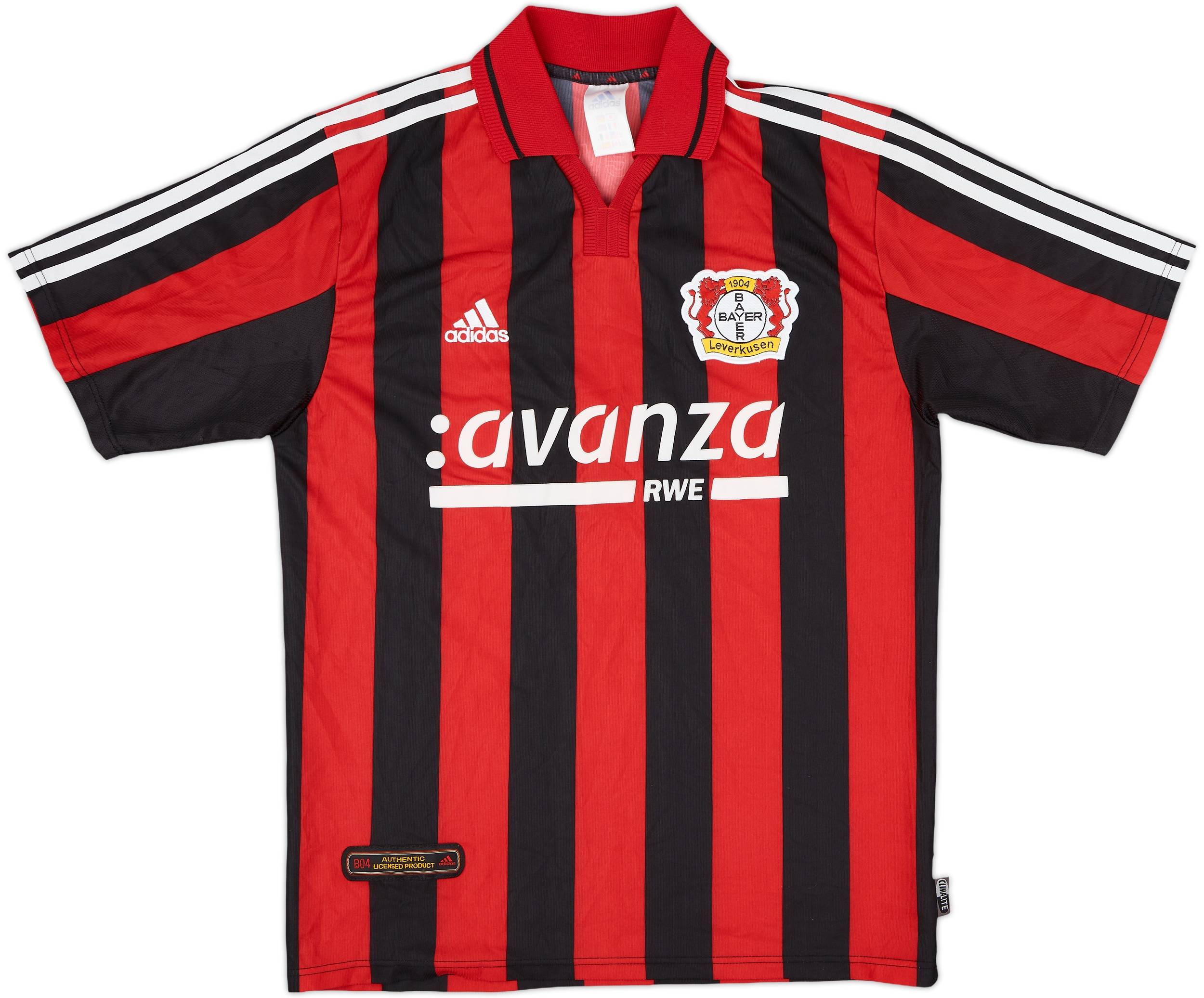 2000-01 Bayer Leverkusen Signed Home Shirt - 9/10 - (M)