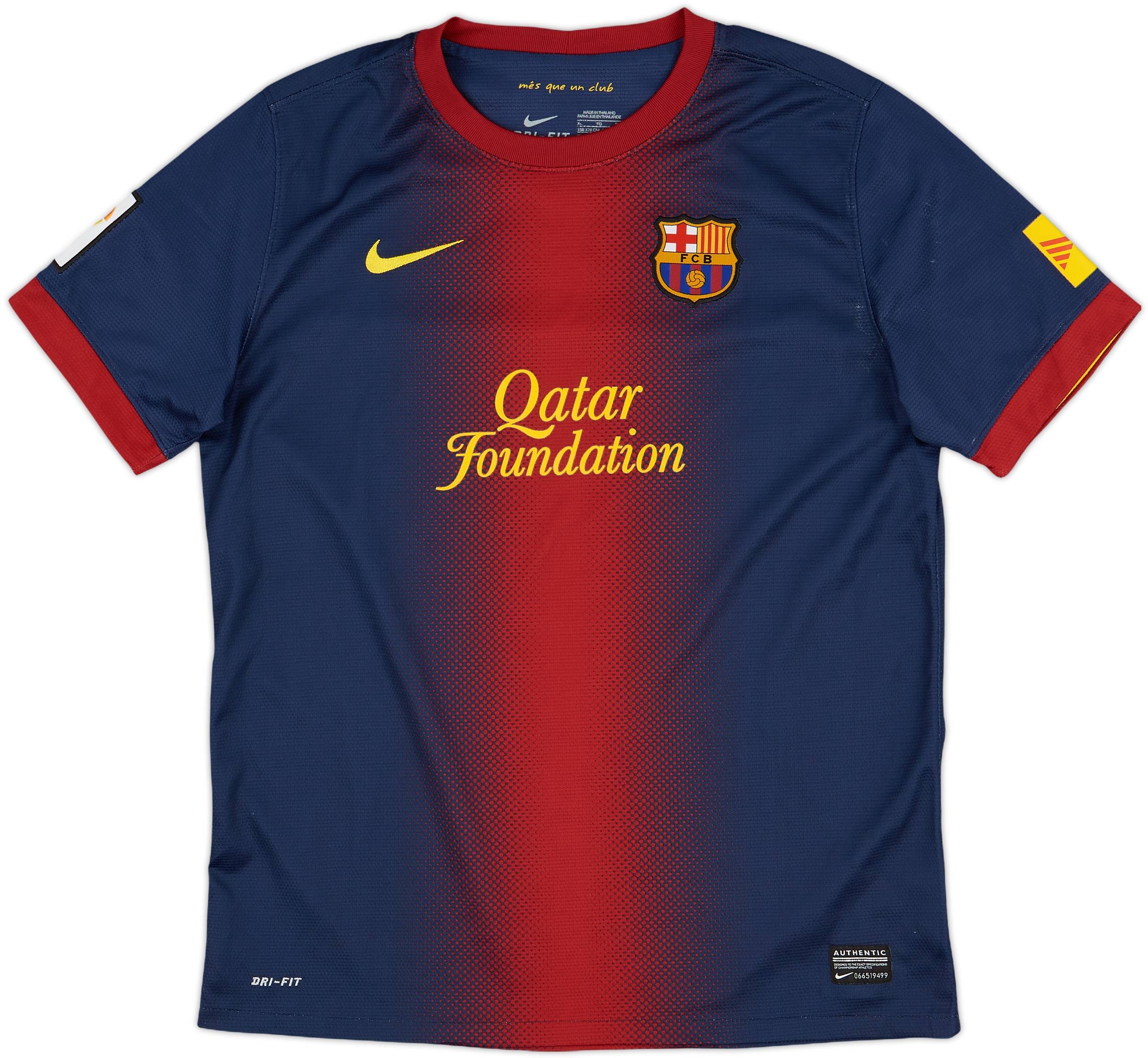 2012-13 Barcelona Home Shirt - 8/10 - (XL.Boys)