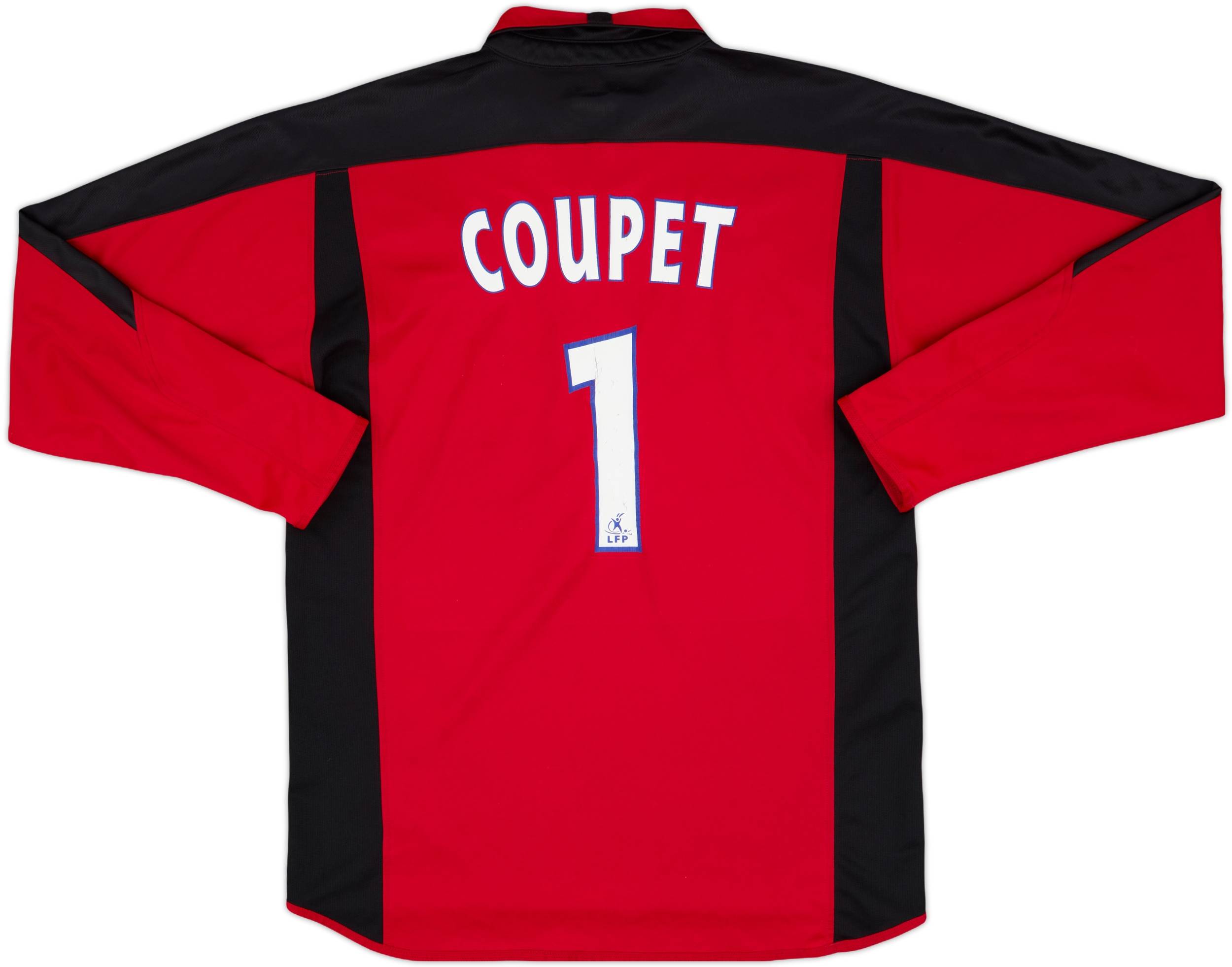 2004-05 Lyon GK Shirt Coupet #1 - 7/10 - (M)