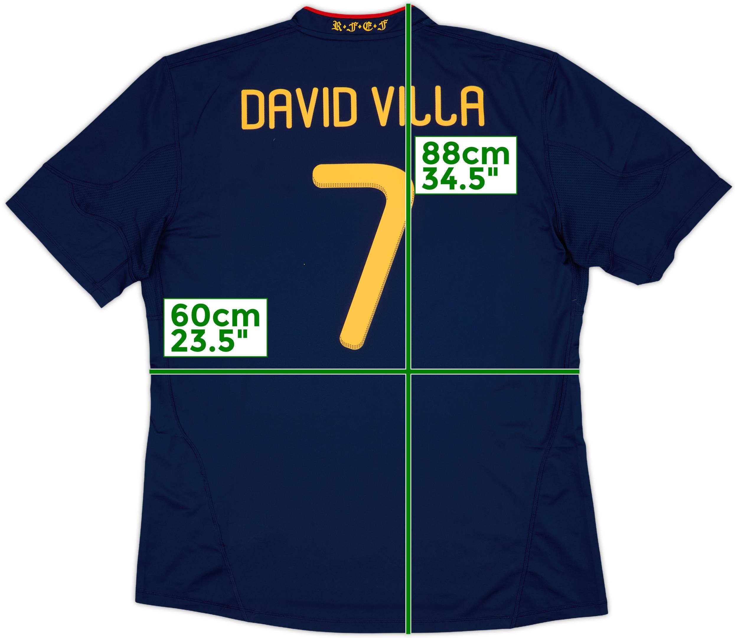 2010-11 Spain Away Shirt David Villa #7 - 7/10 - (XXL)