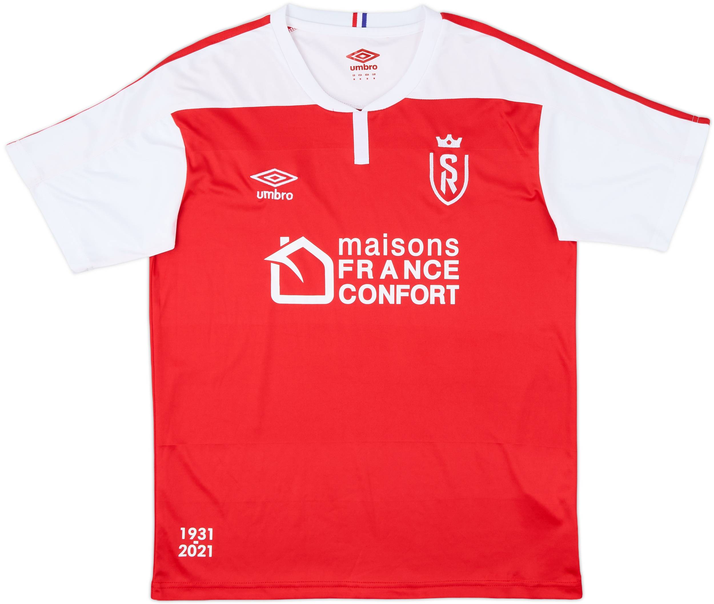 2020-21 Stade De Reims Home Shirt - 10/10 - (M)