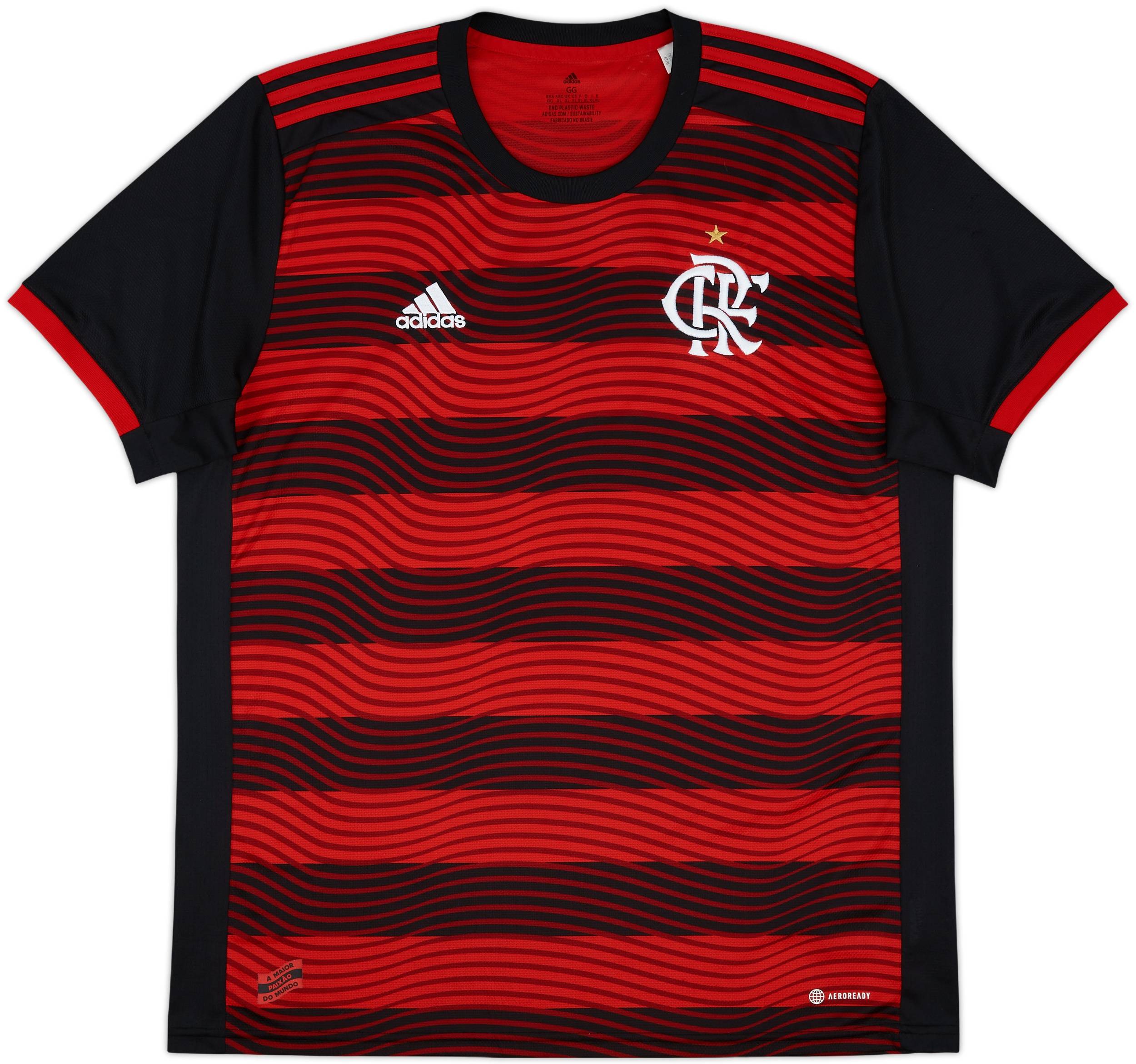 2022 Flamengo Home Shirt - 9/10 - (XL)