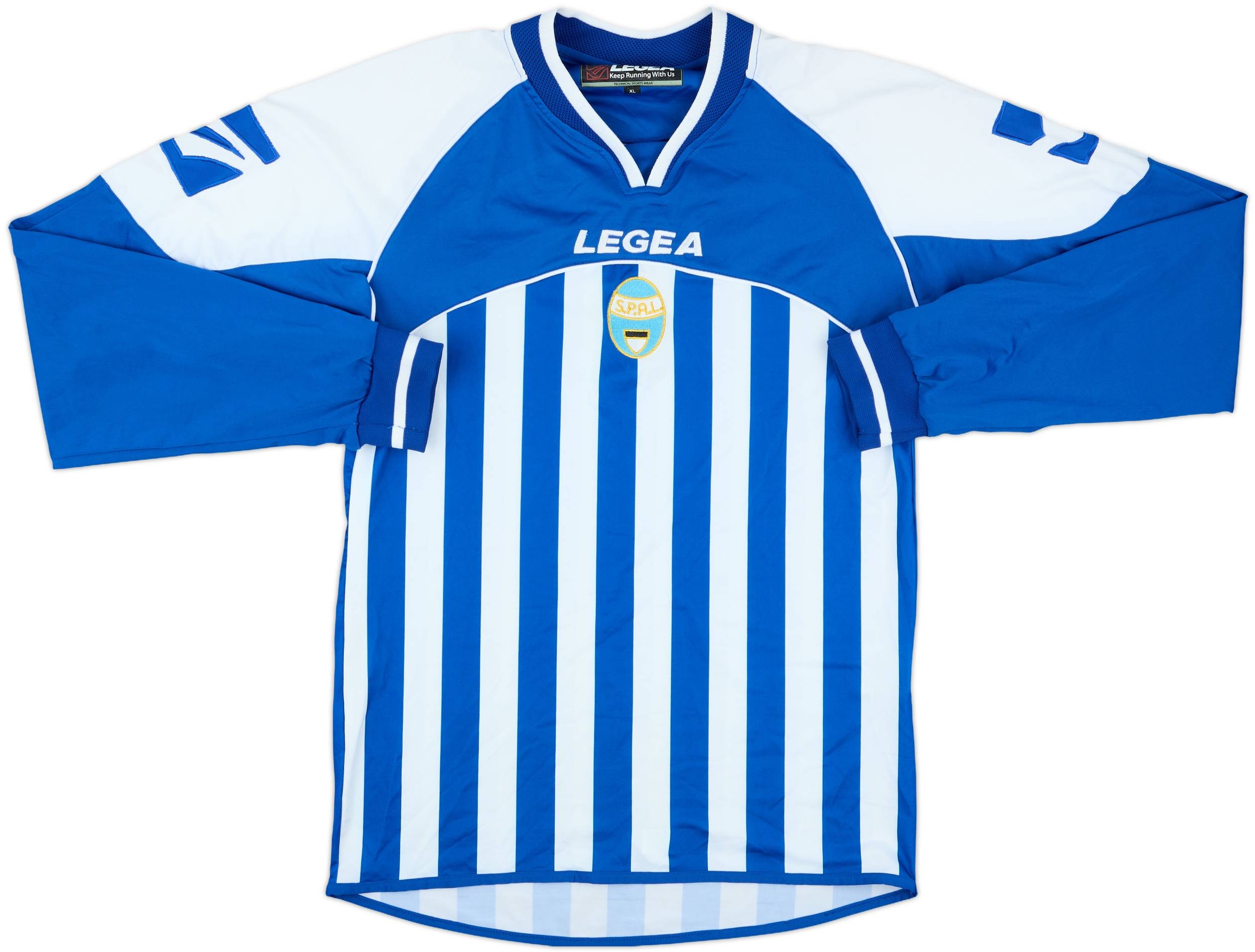 2012-13 SPAL Home L/S Shirt - 9/10 - (XL)