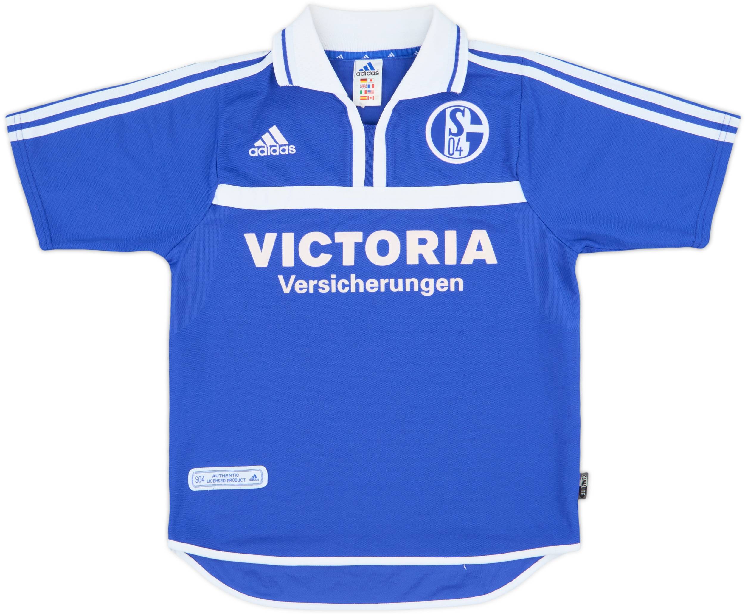 2001-02 Schalke Home Shirt - 9/10 - (L.Boys)