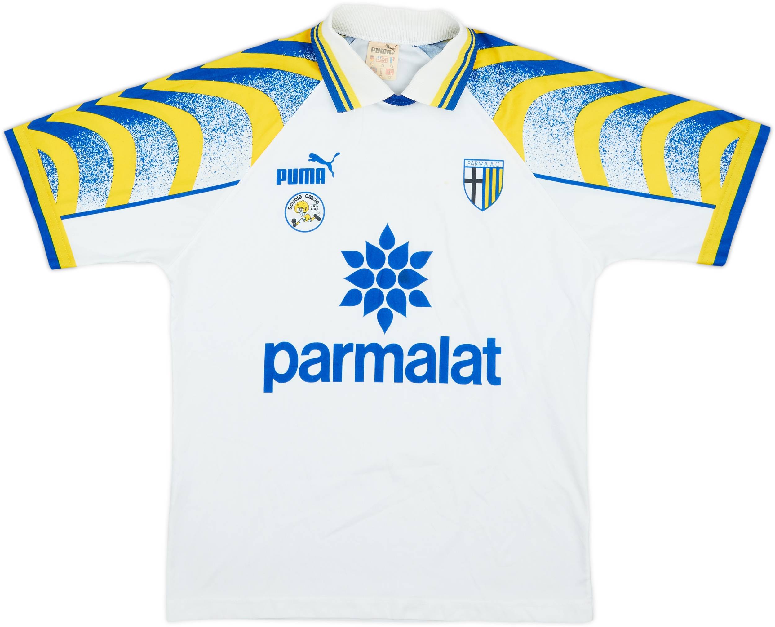 1995-97 Parma 'Scuola Calcio' Home Shirt - 7/10 - (XS)