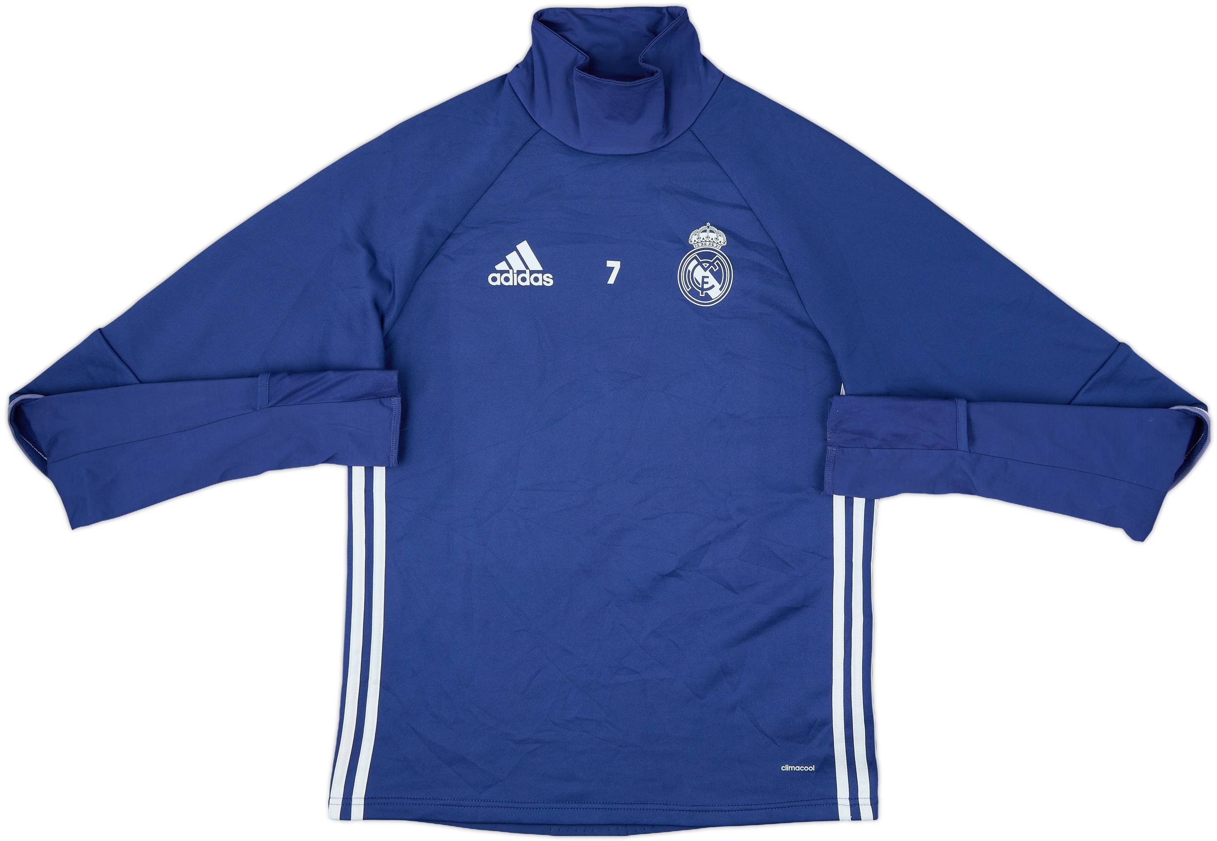 2016-17 Real Madrid Player Issue adidas Drill Top #7 - 4/10 - (S)