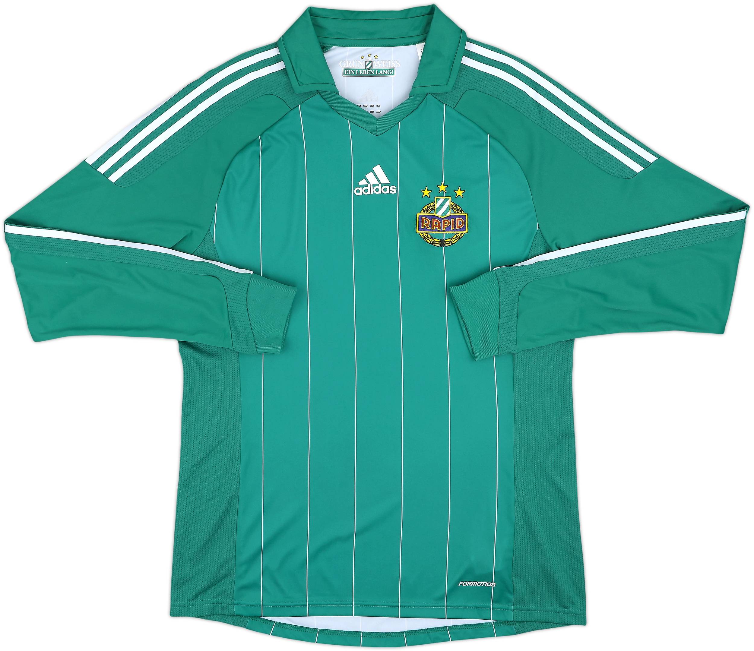 2011-12 Rapid Vienna Player Issue Home L/S Shirt - 10/10 - (L)