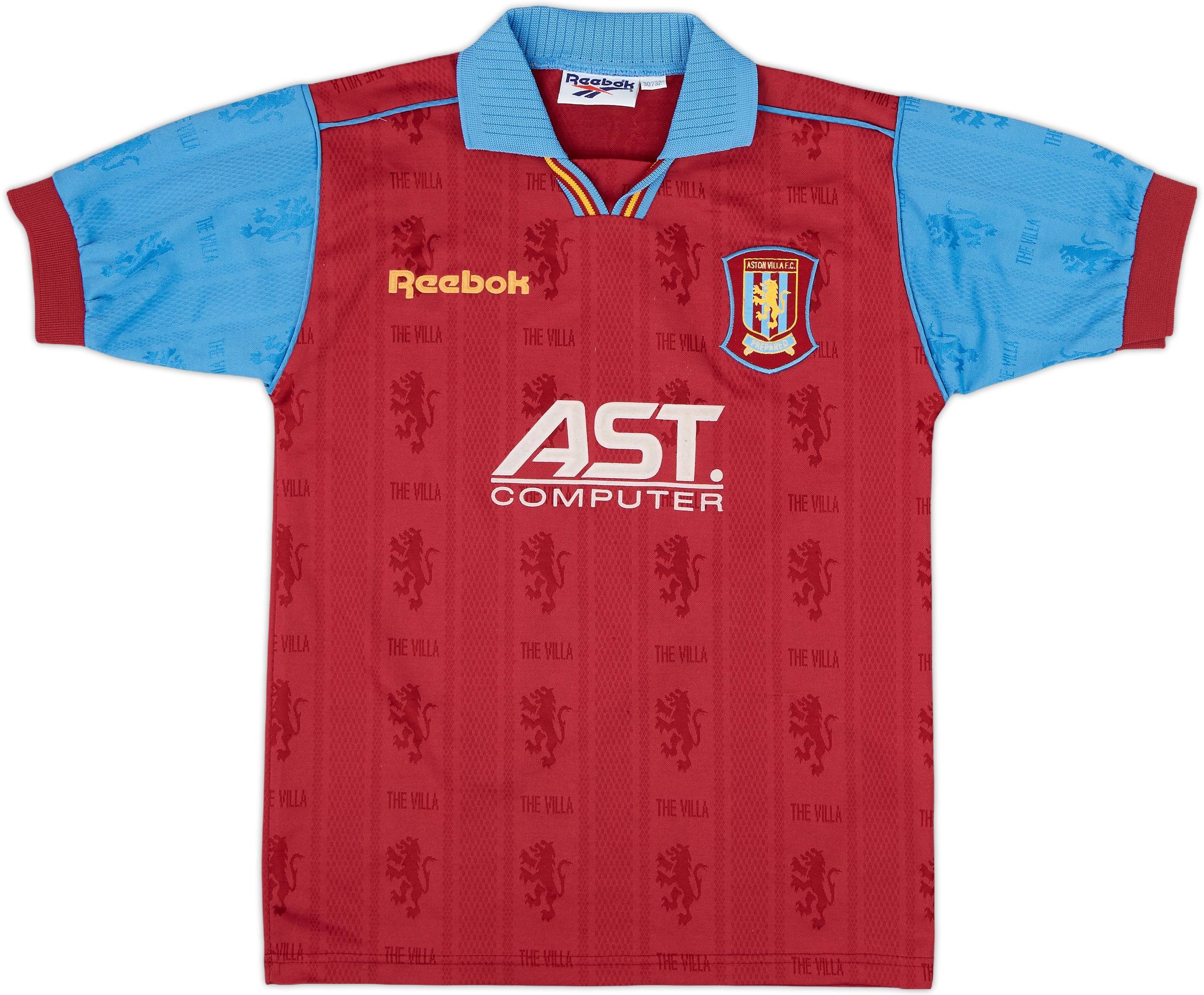 1995-97 Aston Villa Home Shirt - 8/10 - (M.Boys)