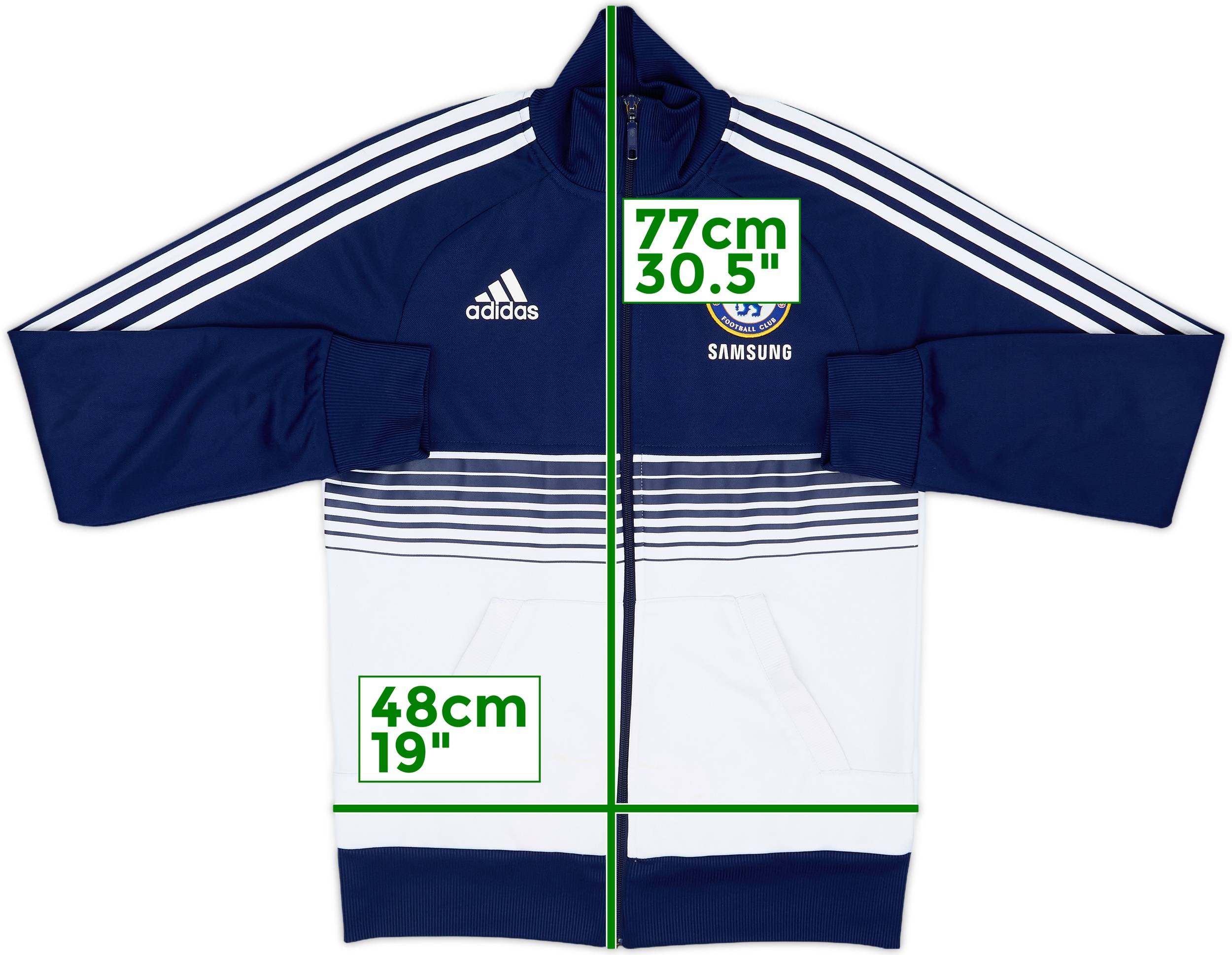 2012-13 Chelsea adidas Track Jacket - 7/10 - (S)