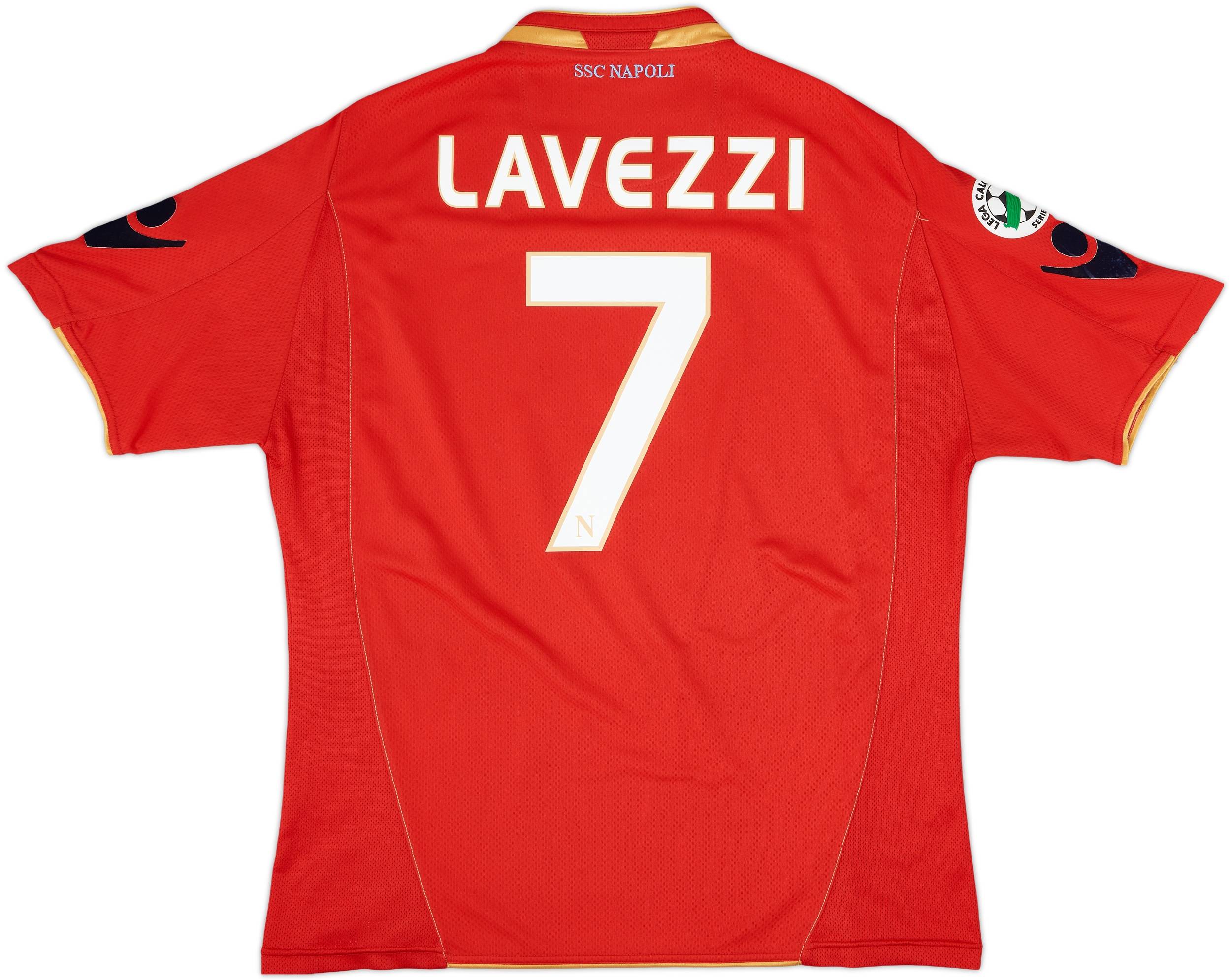 2009-10 Napoli Third Shirt Lavezzi #7 - 8/10 - (L)