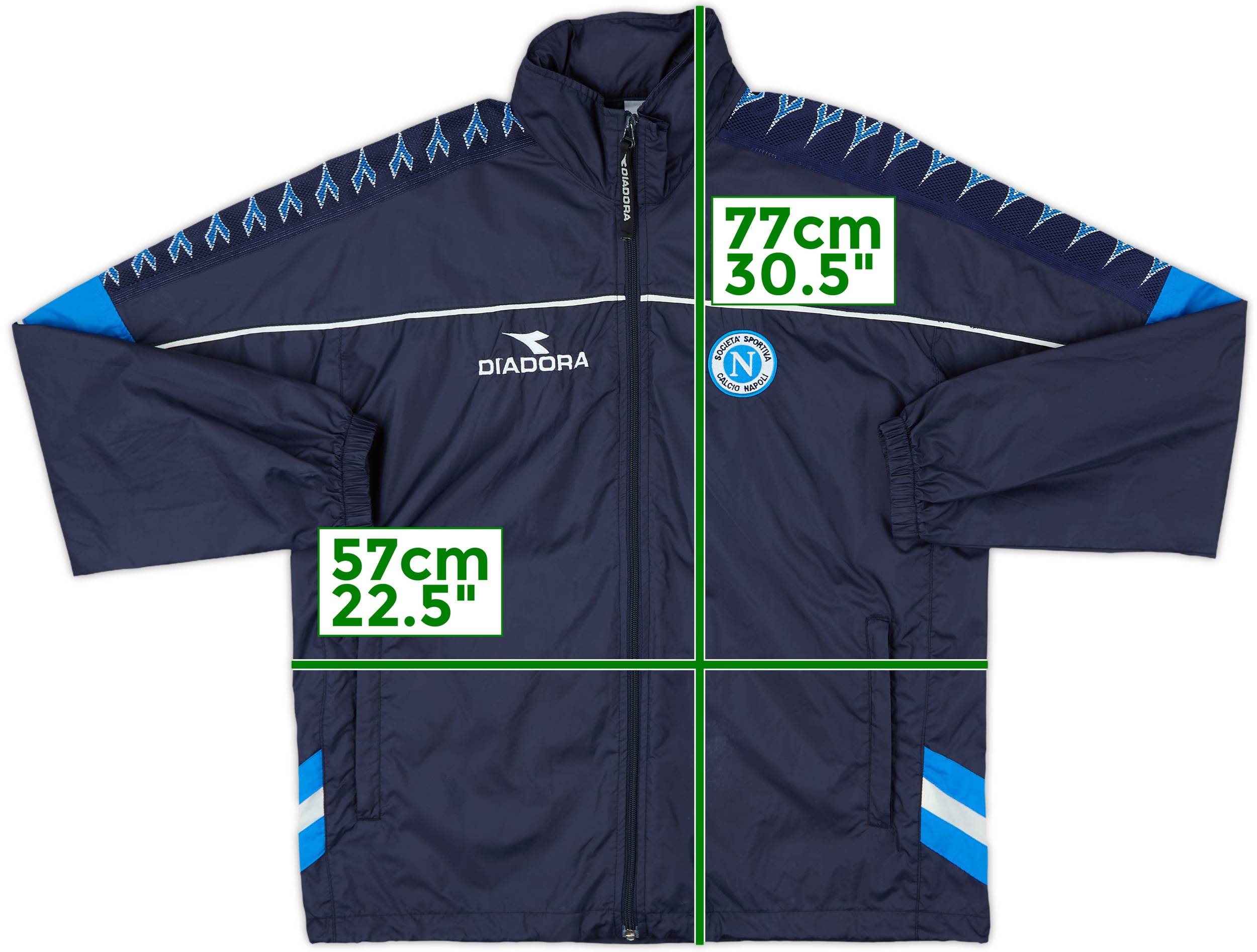 2000-01 Napoli Diadora Track Jacket - 6/10 - (S)