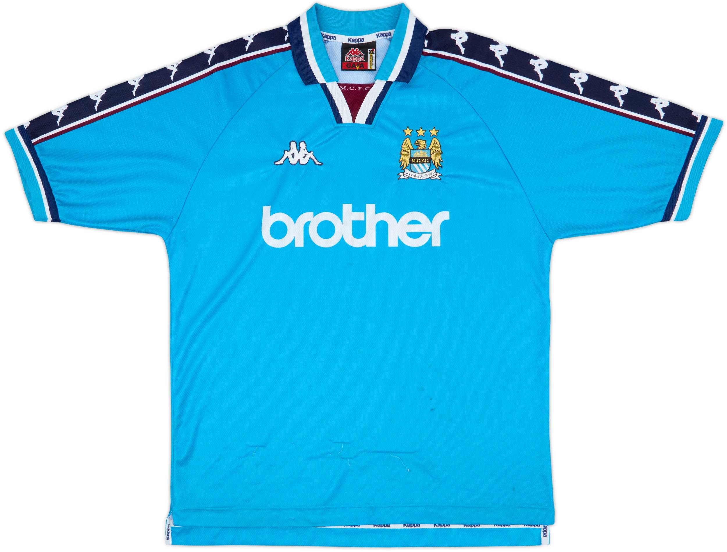 1997-99 Manchester City Home Shirt - 8/10 - (XL)