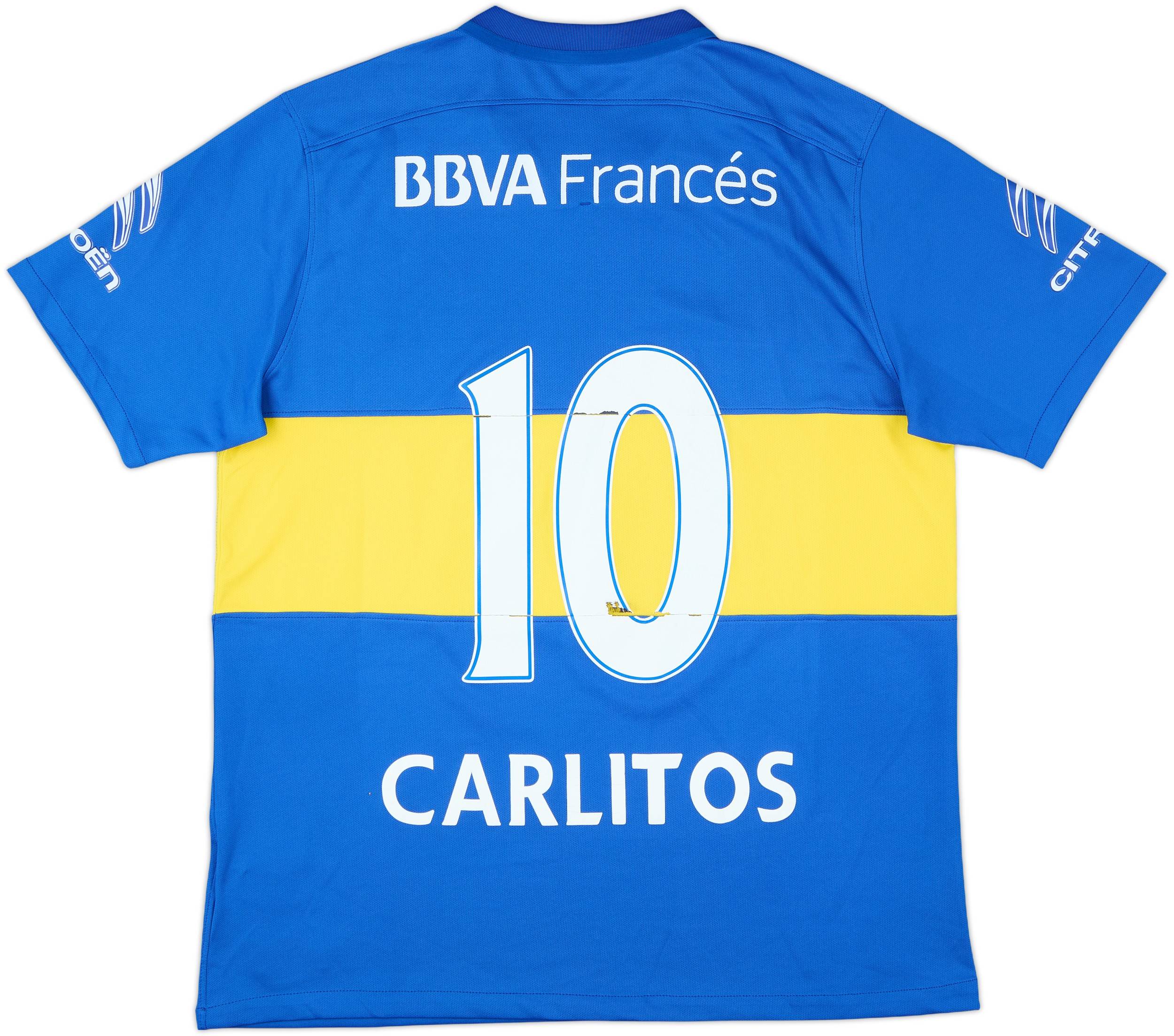 2015-16 Boca Juniors Home Shirt Carlitos #10 - 5/10 - (L)