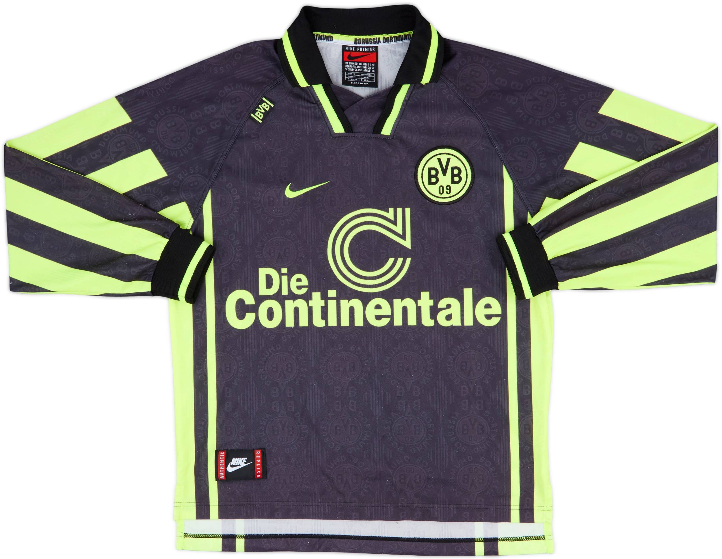 1996-97 Borussia Dortmund Away L/S Shirt - 8/10 - (M)