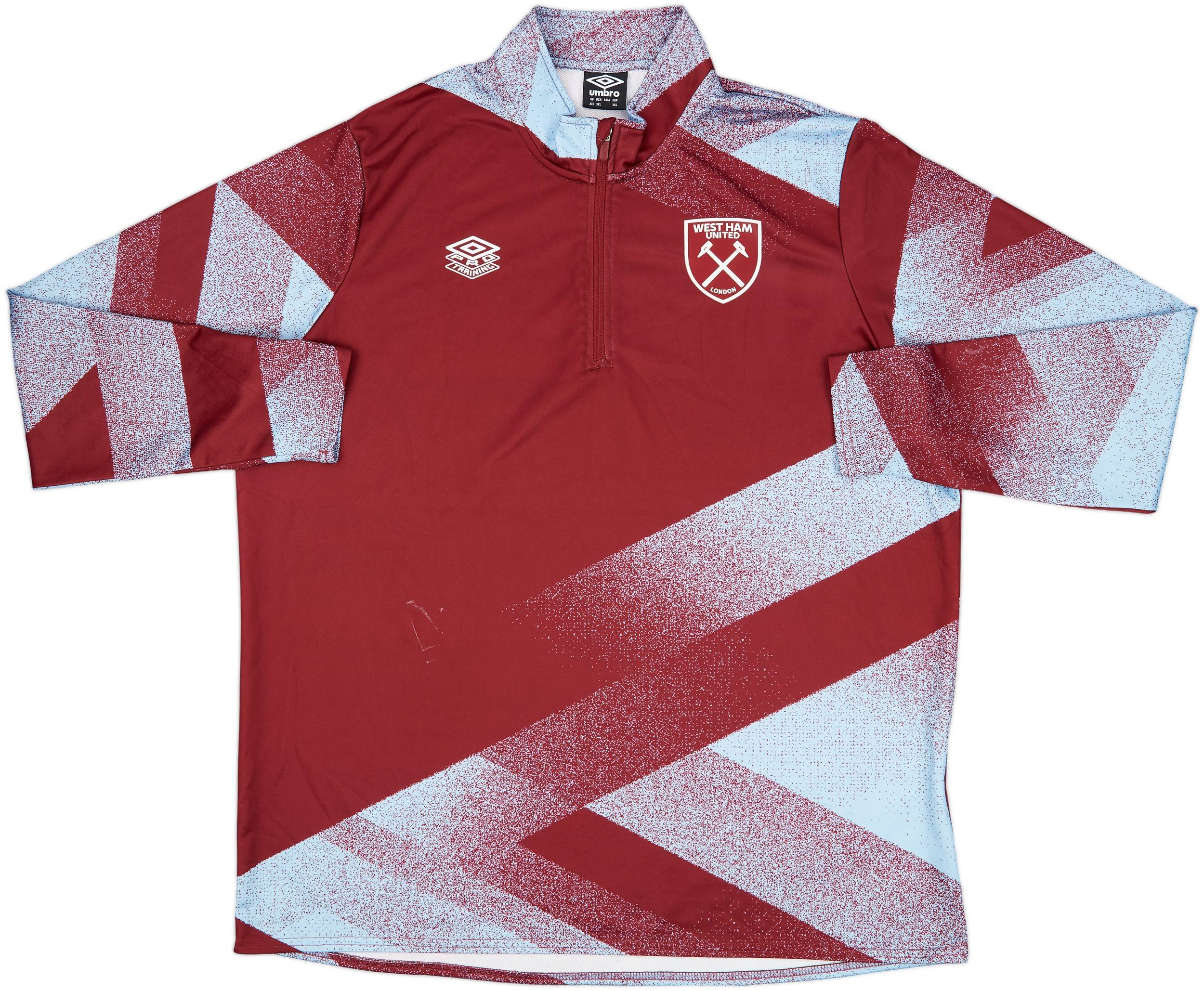 2021-22 West Ham Umbro 1/4 Zip Training Top - 6/10 - (3XL)