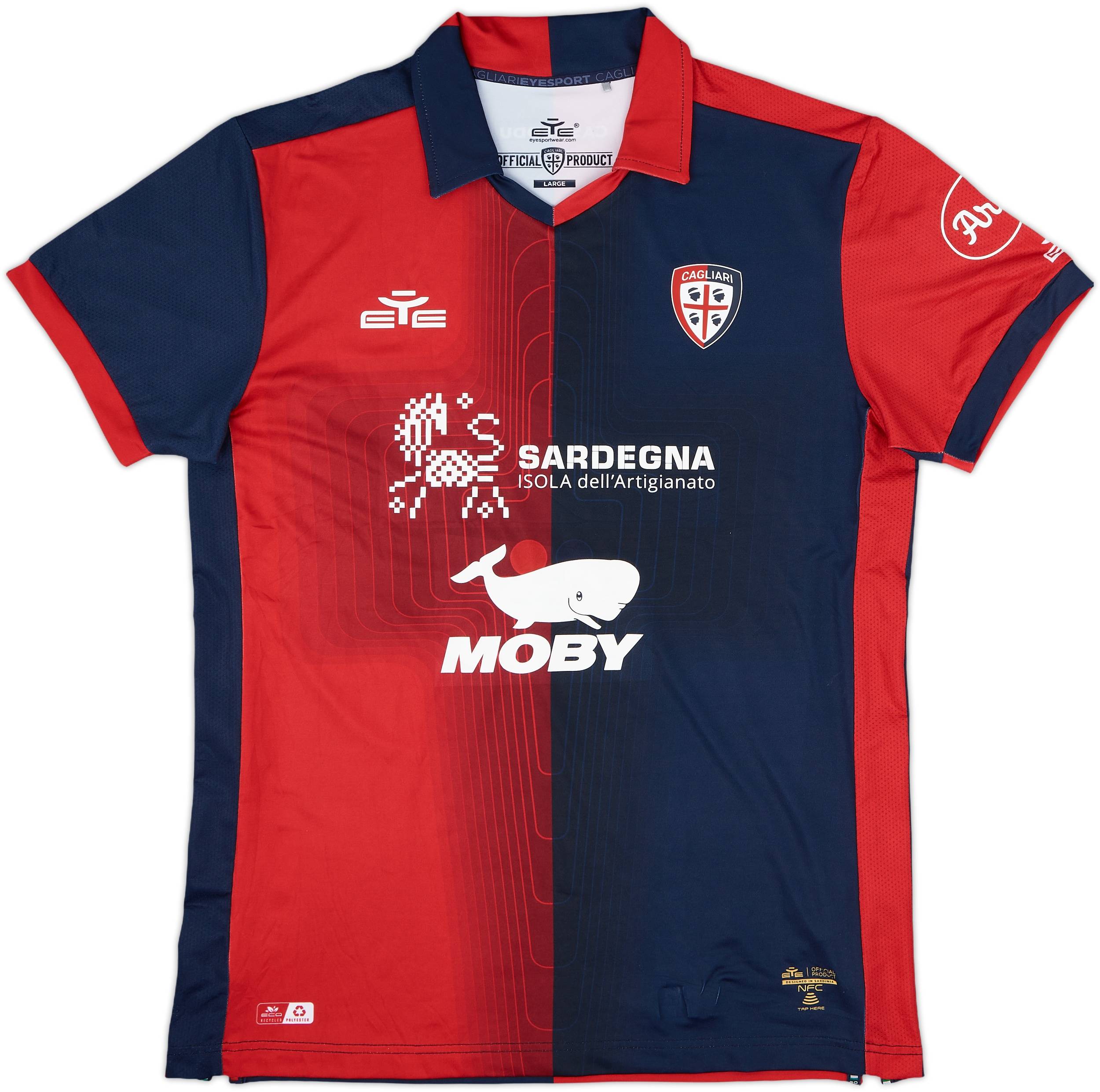 2022-23 Cagliari Home Shirt - 9/10 - (L)
