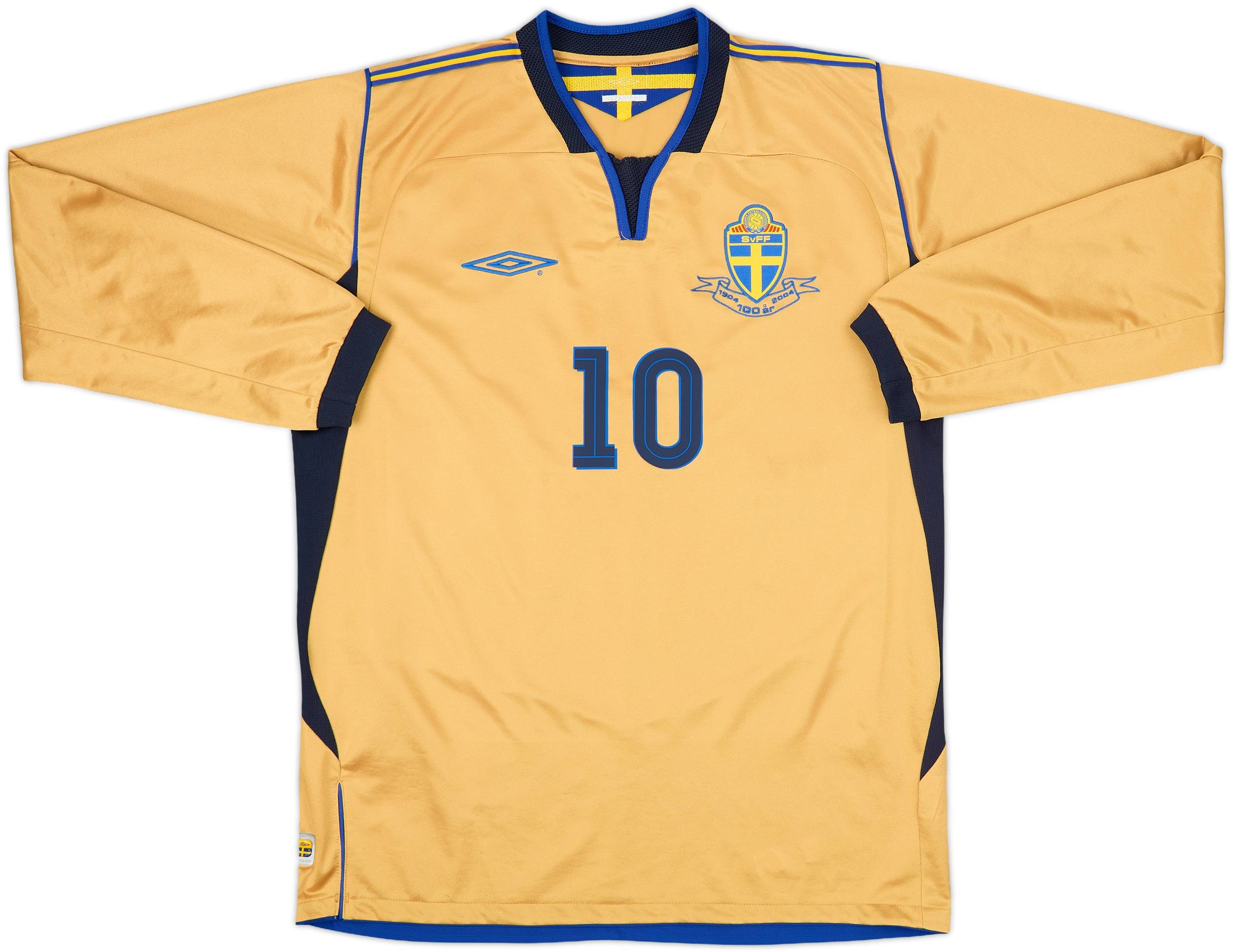 2004-05 Sweden Anniversary Third L/S Shirt Ibrahimovic #10 - 10/10