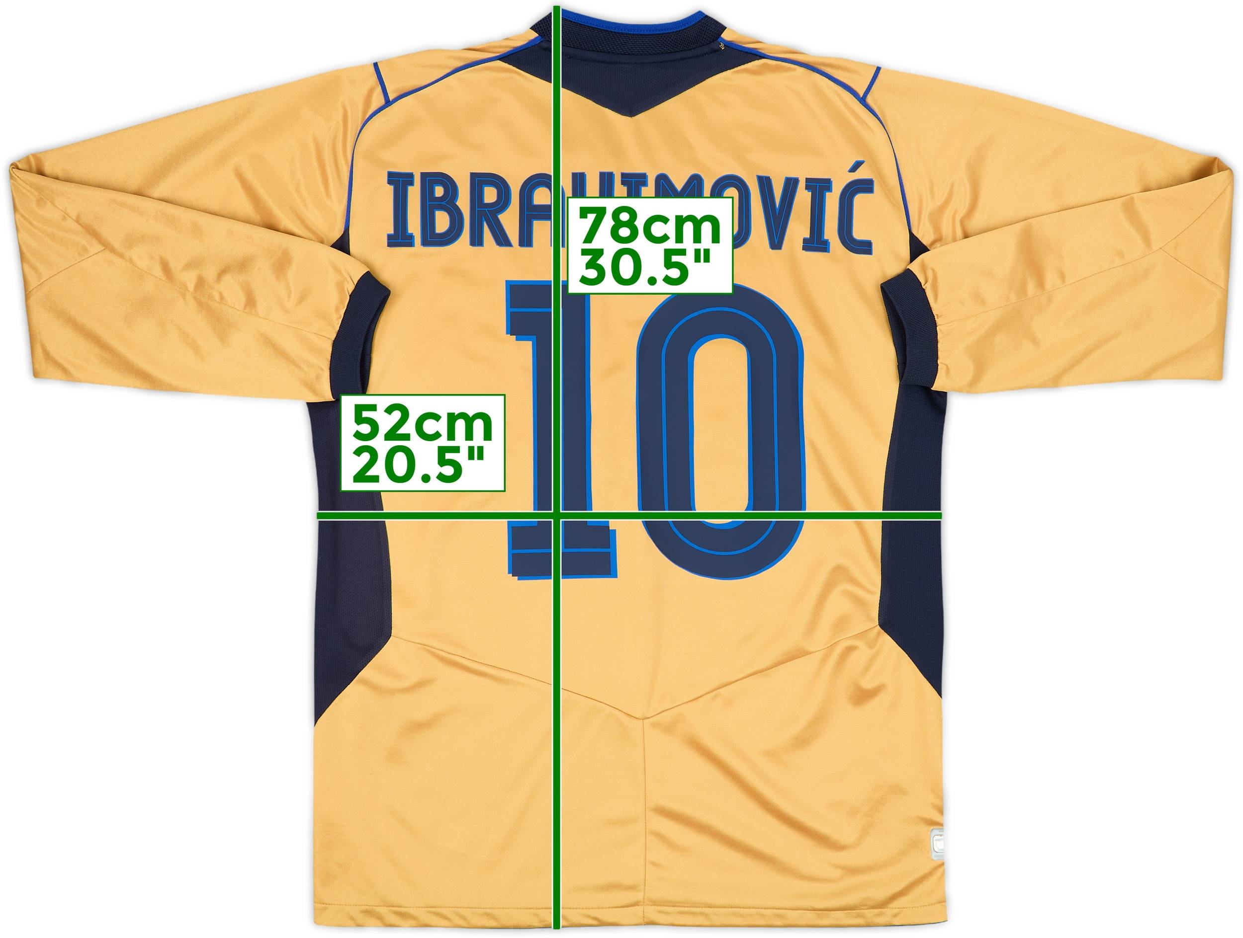 2004-05 Sweden Anniversary Third L/S Shirt Ibrahimovic #10 - 10/10